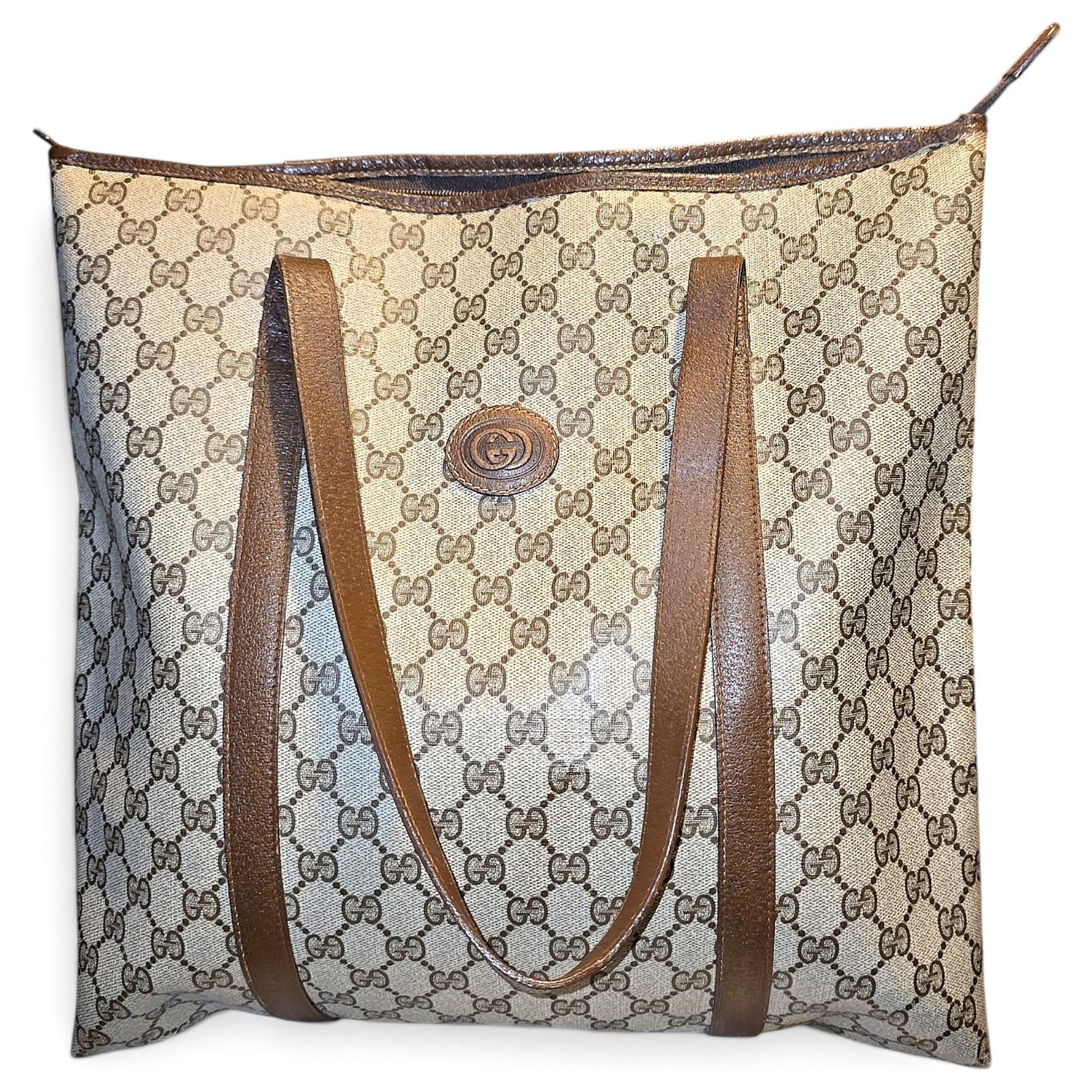 Leather tote