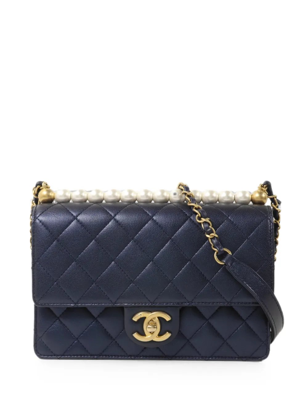 CC turn-lock quilted shoulder bag