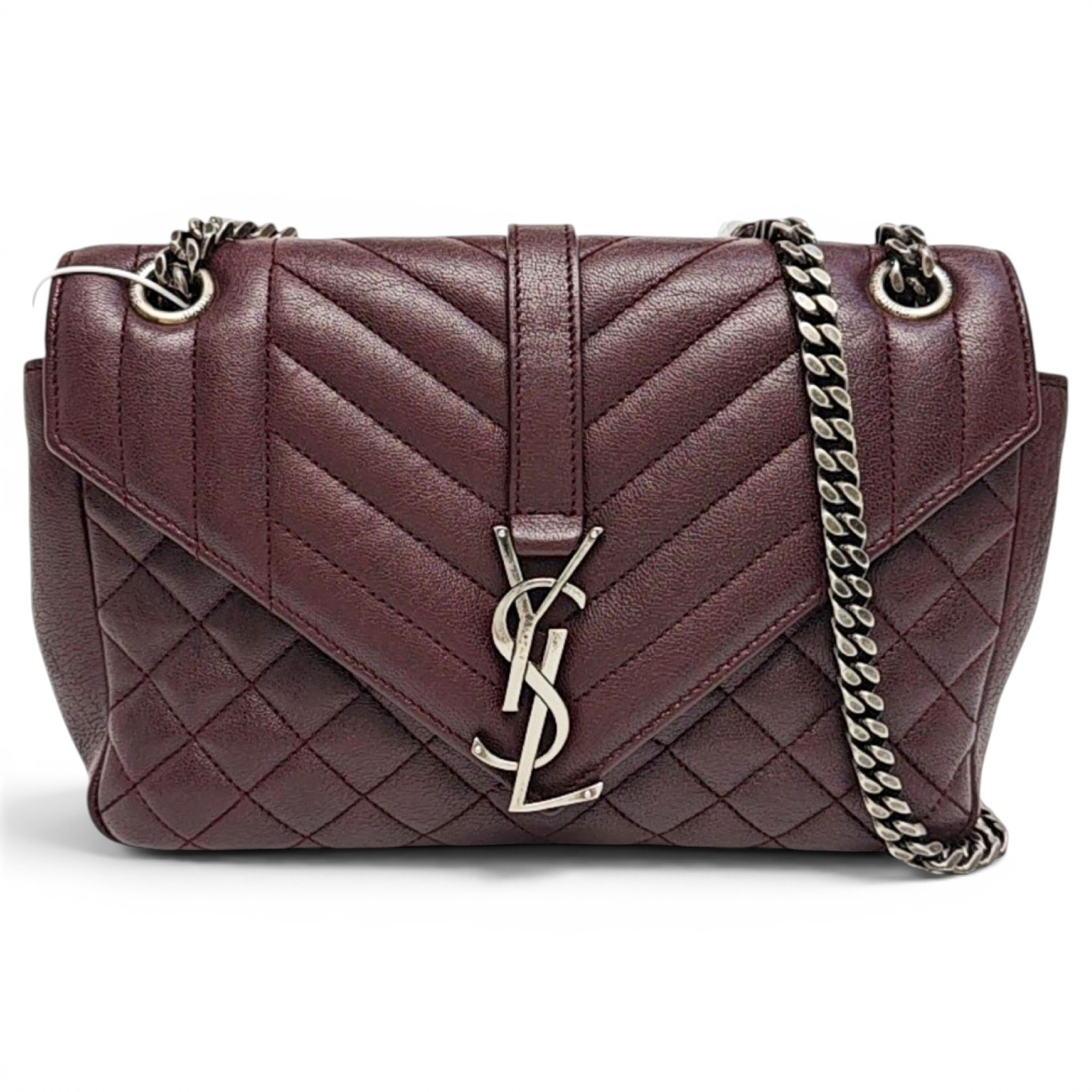Envelope leather handbag