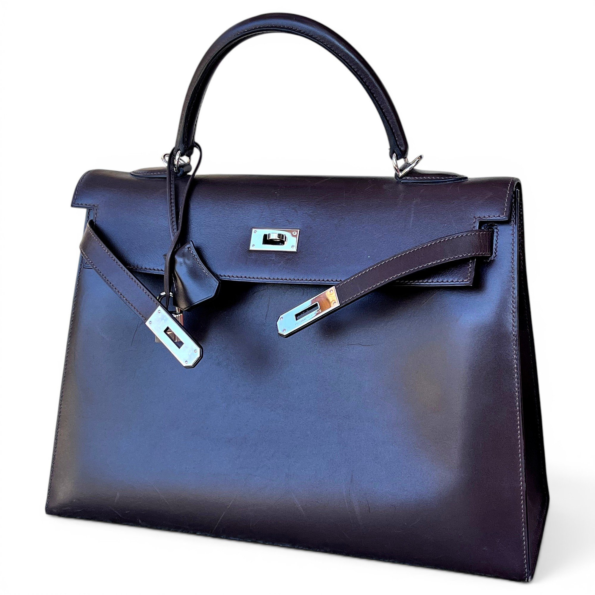 Kelly 35 leather handbag