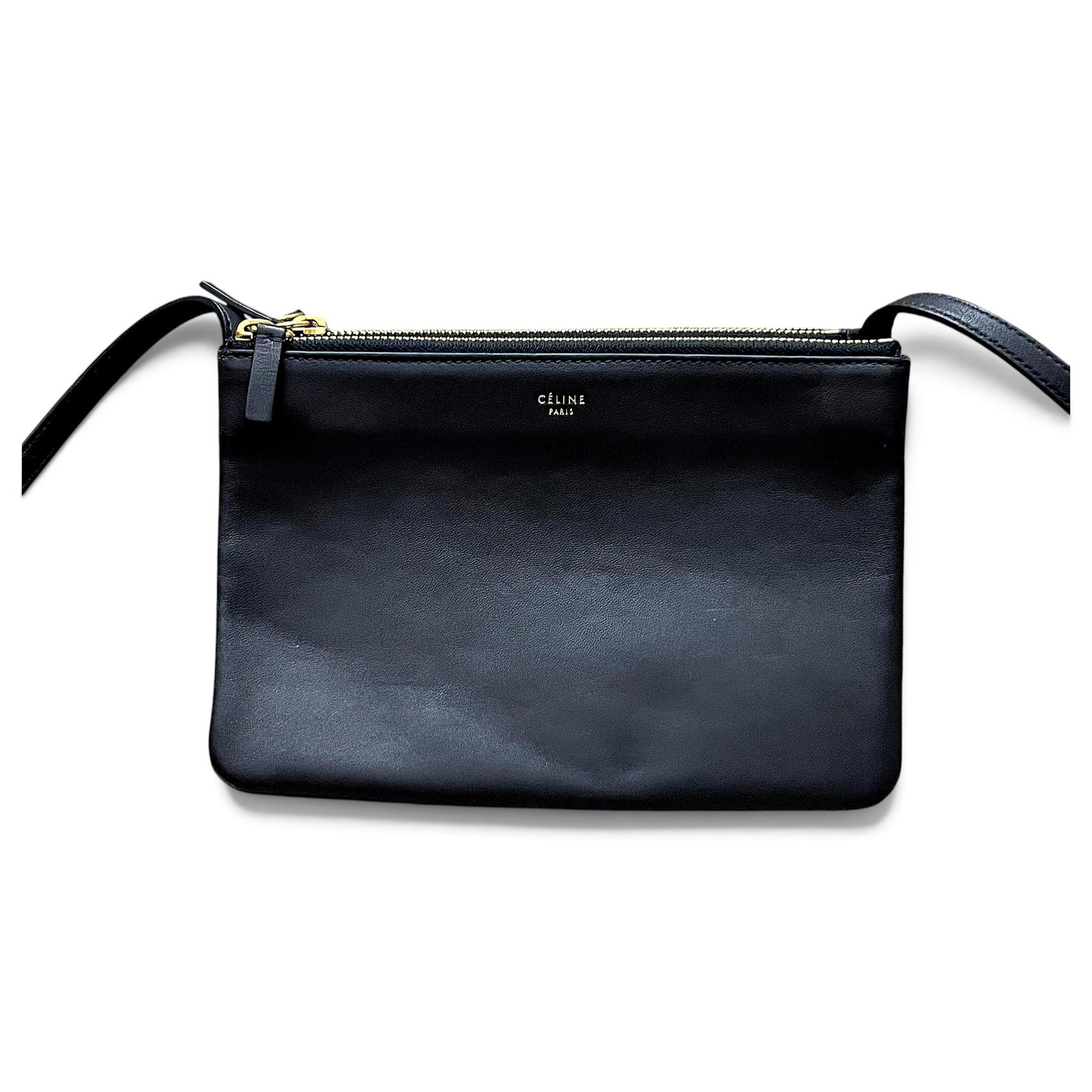 Trio leather crossbody bag