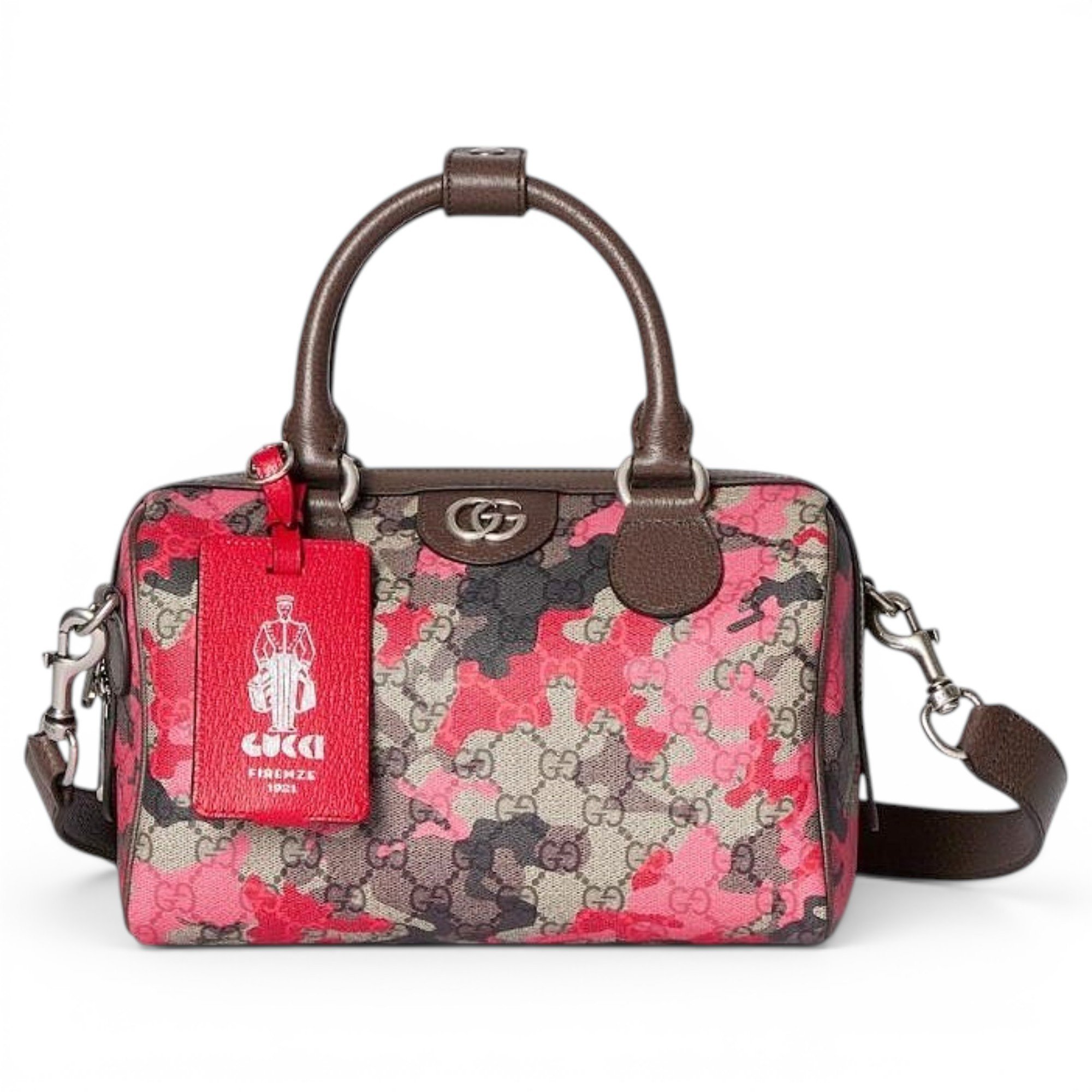 Ophidia Boston leather handbag