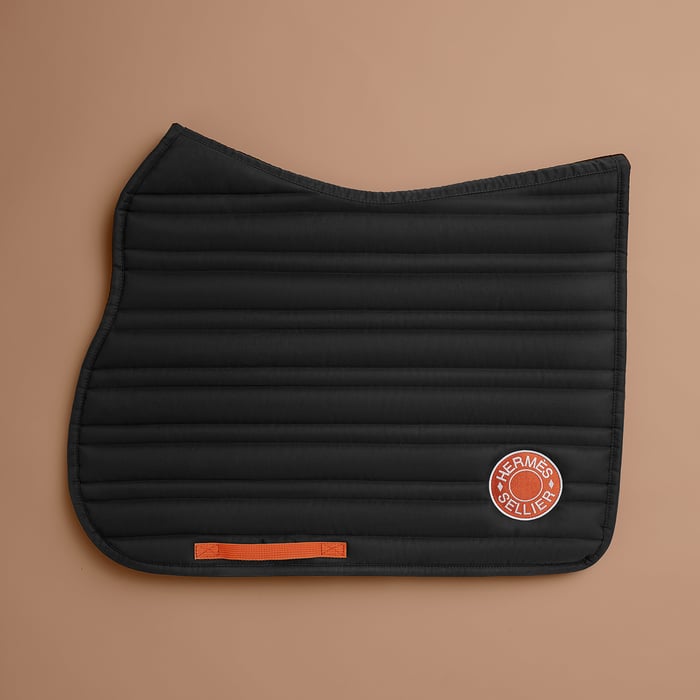 Noir Hermès Derby General Purpose Saddle Pad