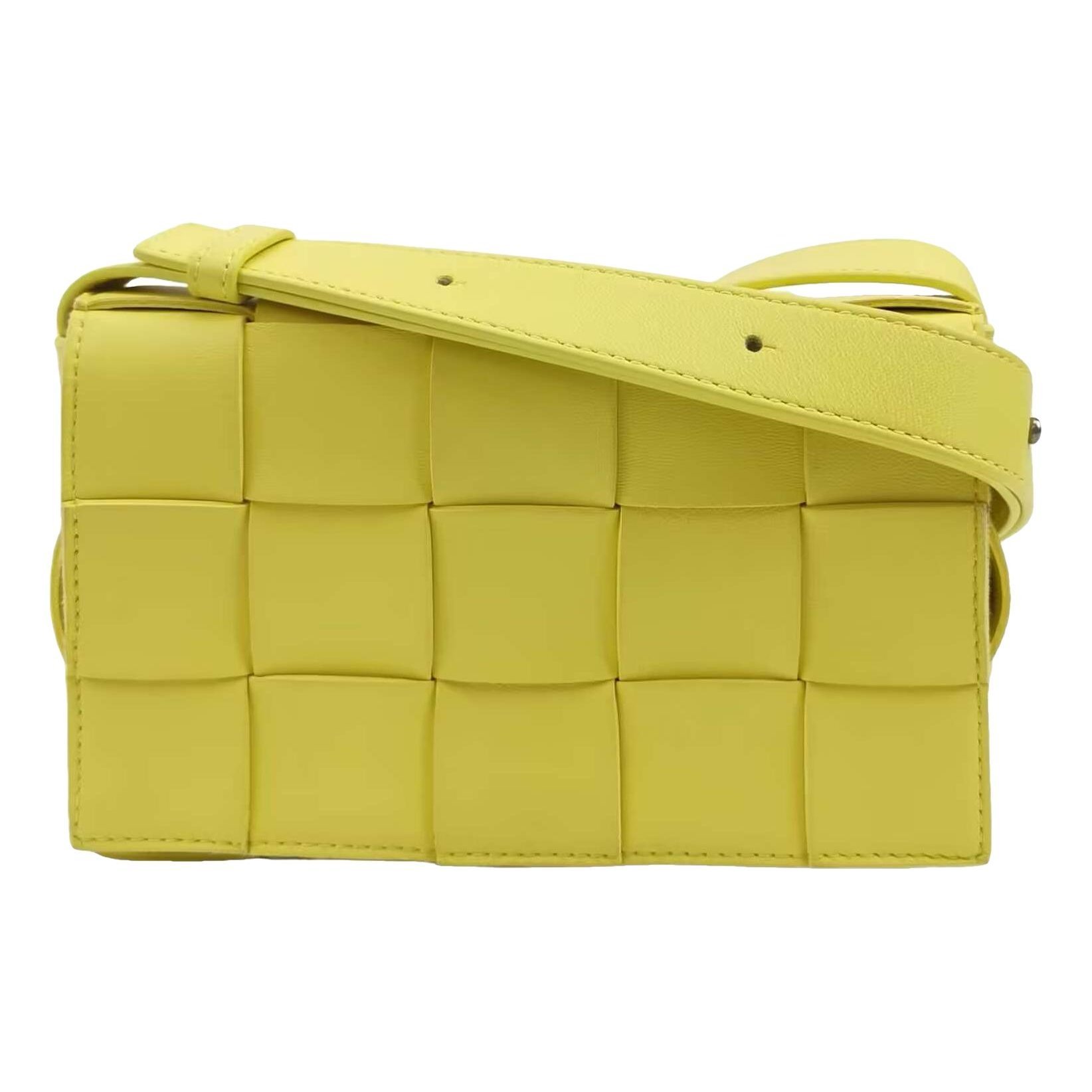 Cassette leather handbag