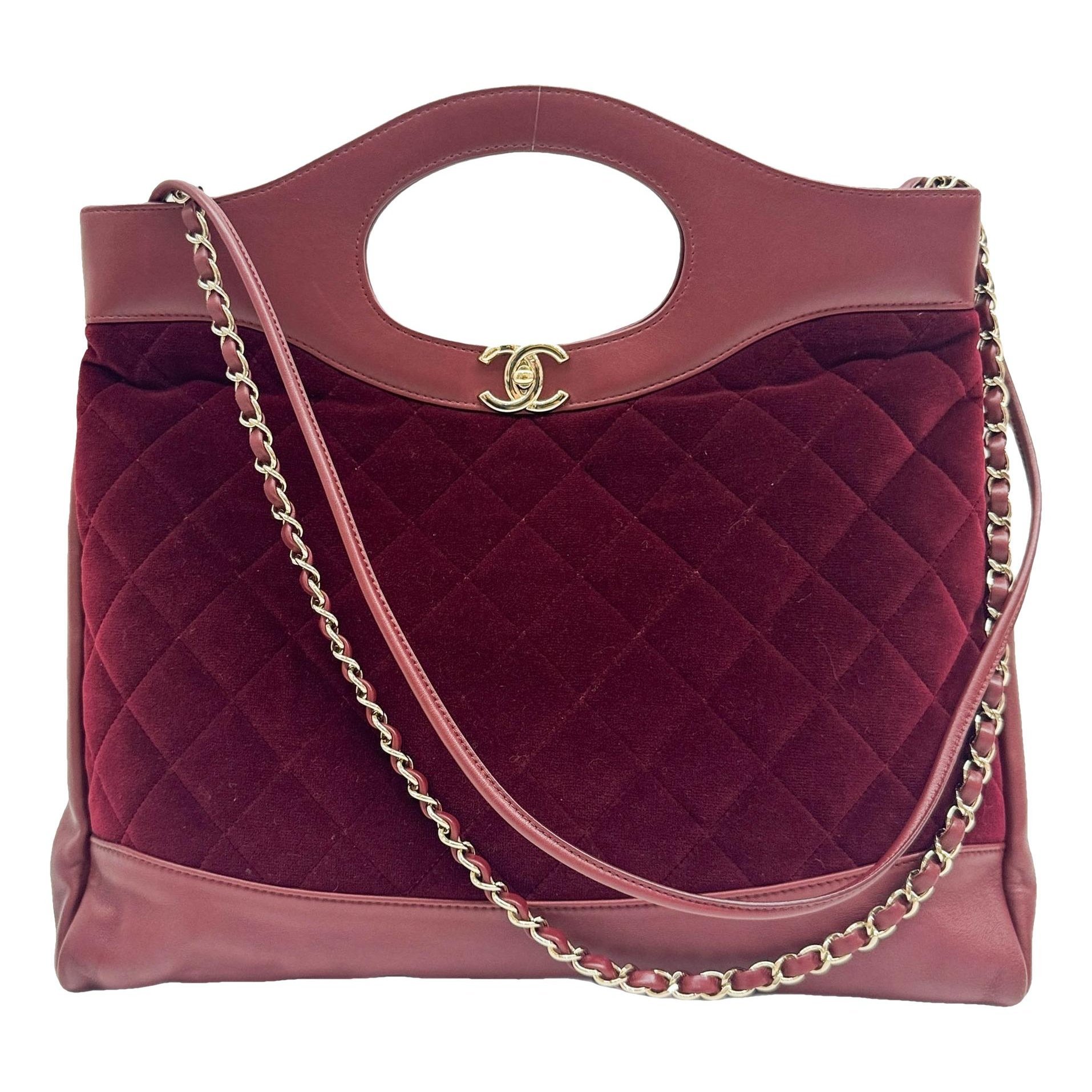 31 Vintage velvet tote