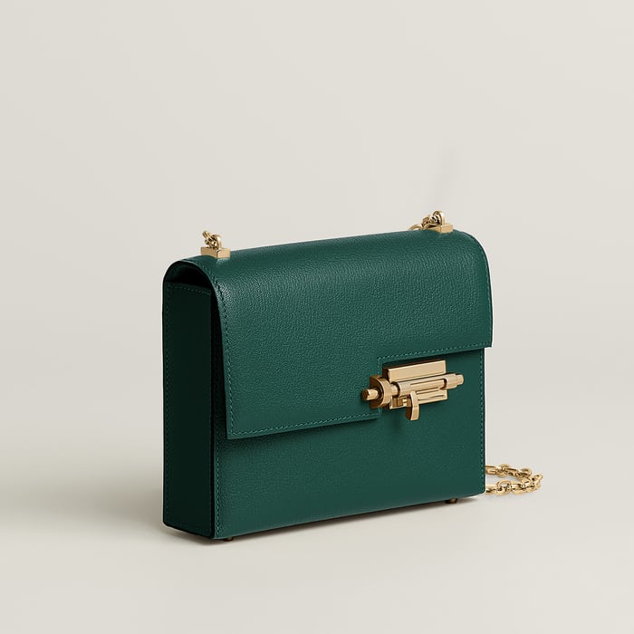 Vert Cyprès Verrou Chaine Mini Bag