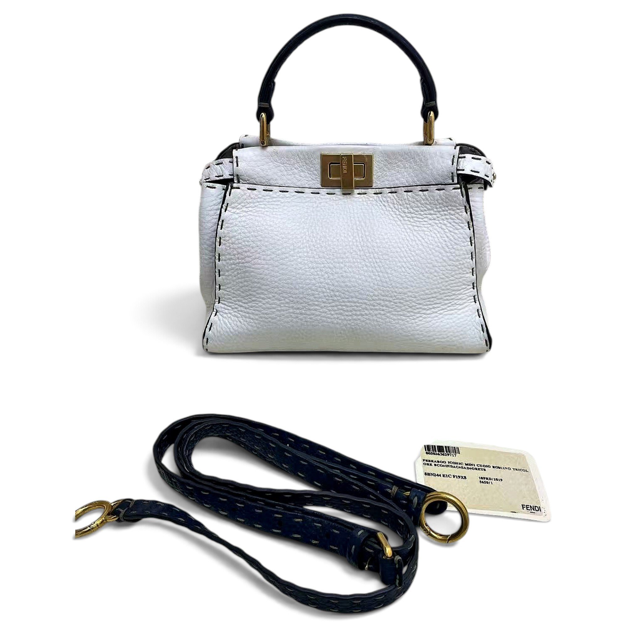 Peekaboo leather handbag