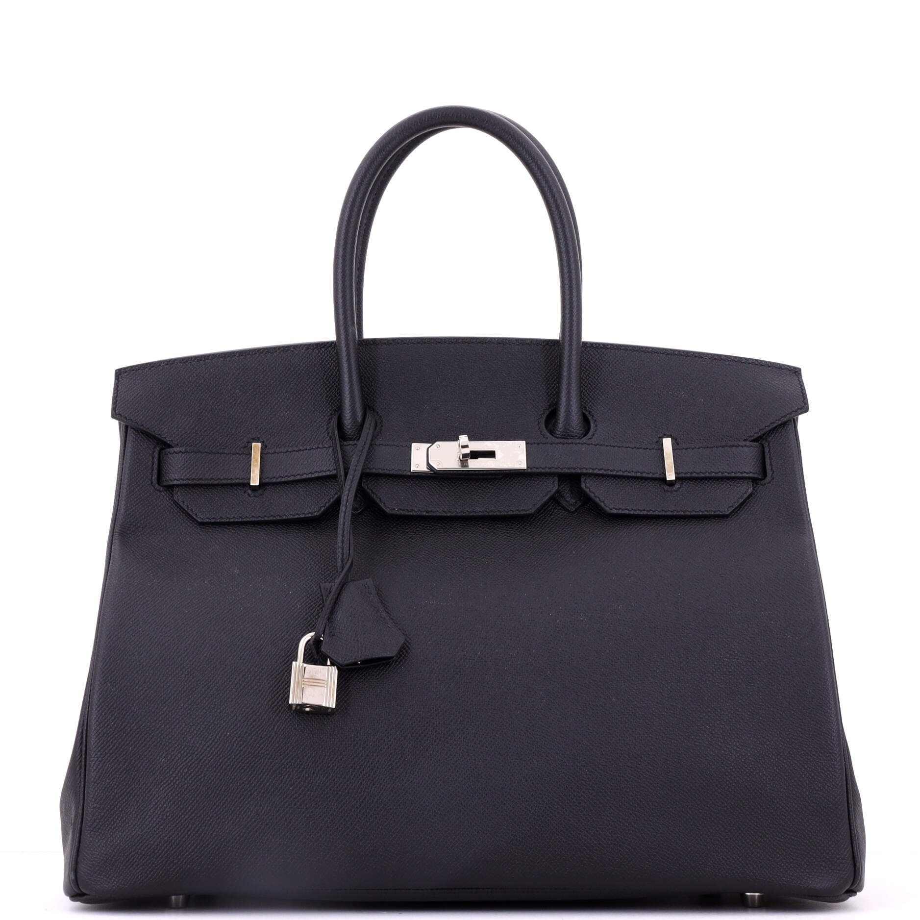 Hermes Birkin 35 Handbag Noir Epsom Leather 2019