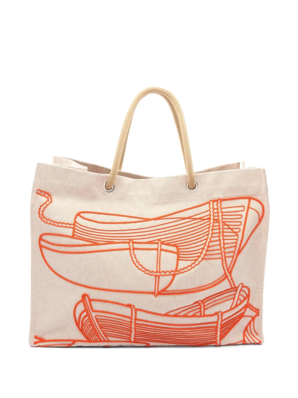 2010s Thalassa canvas beach bag
