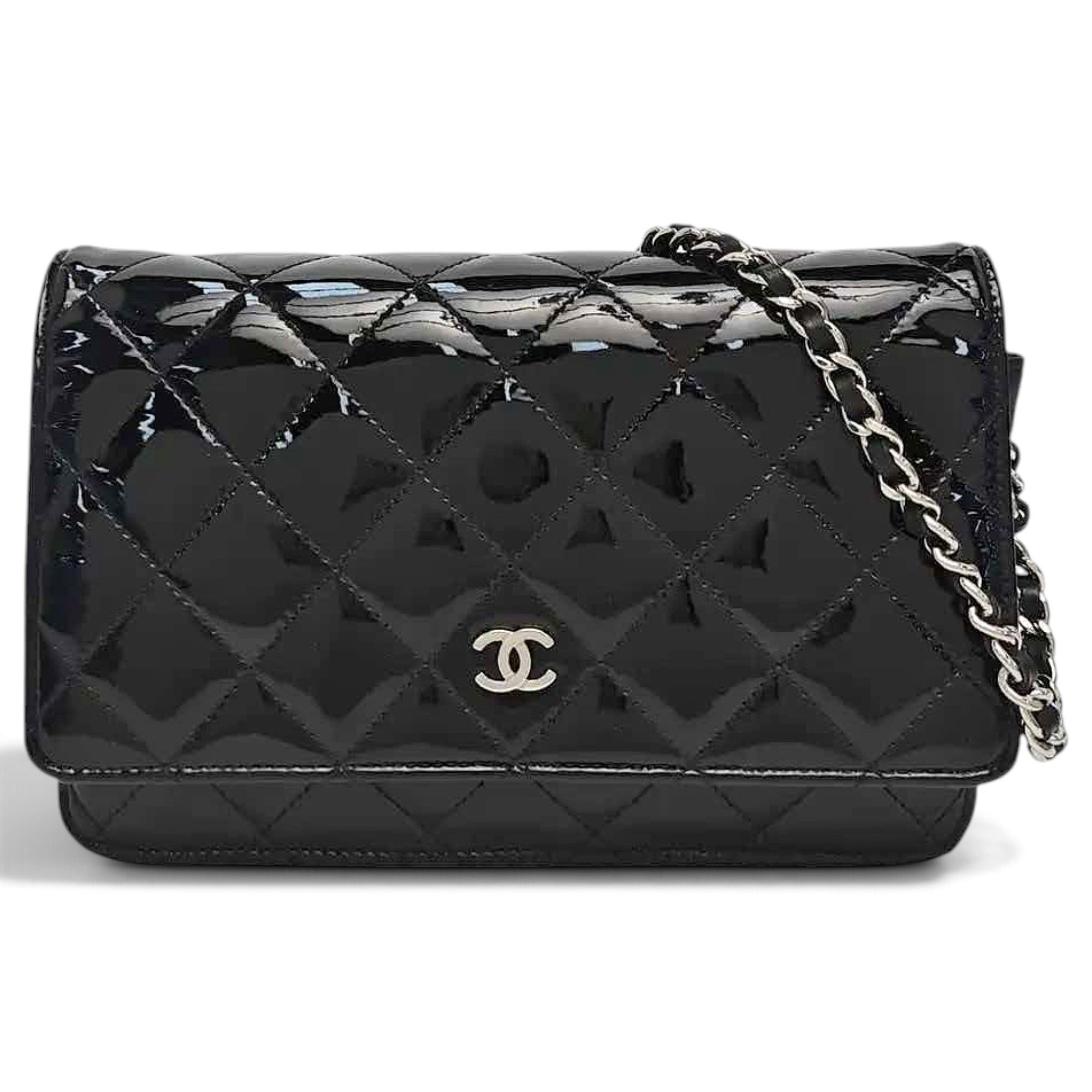Wallet On Chain Timeless/Classique patent leather crossbody bag