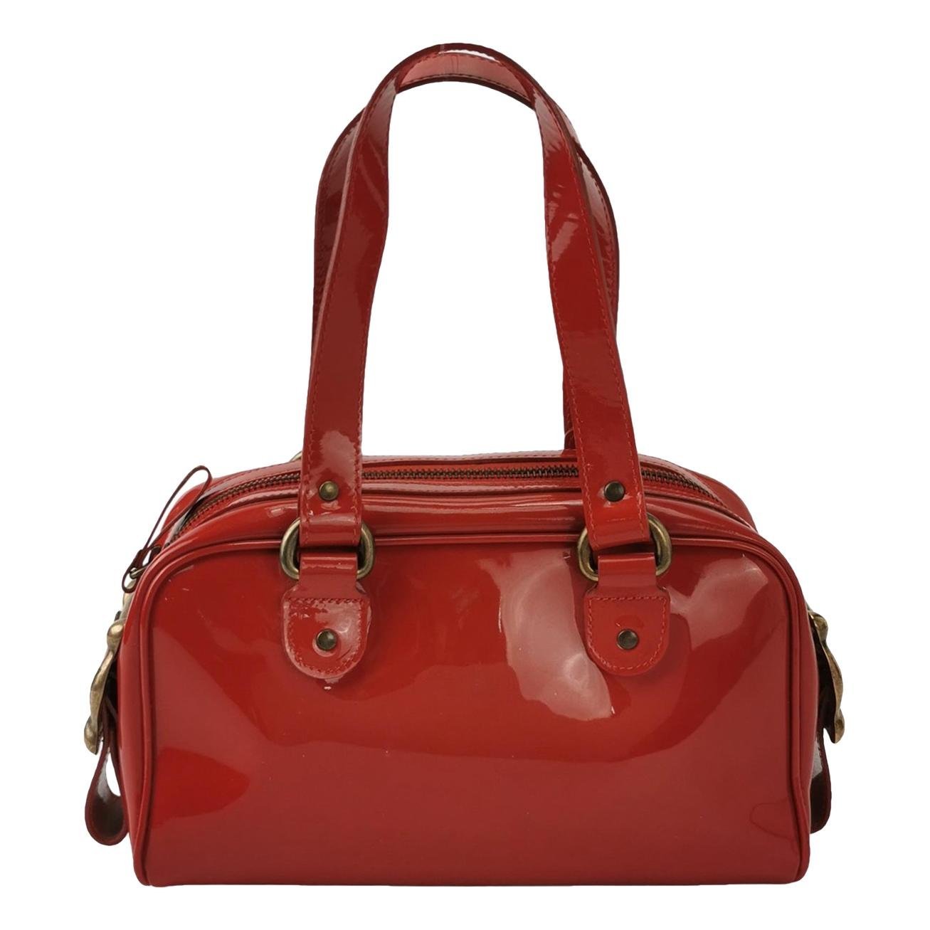Patent leather handbag