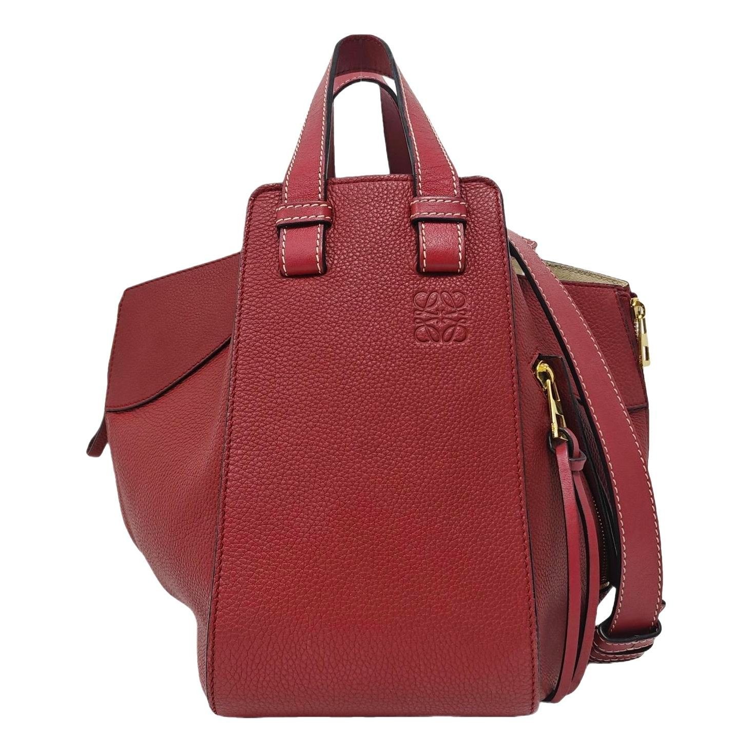 Hammock leather handbag