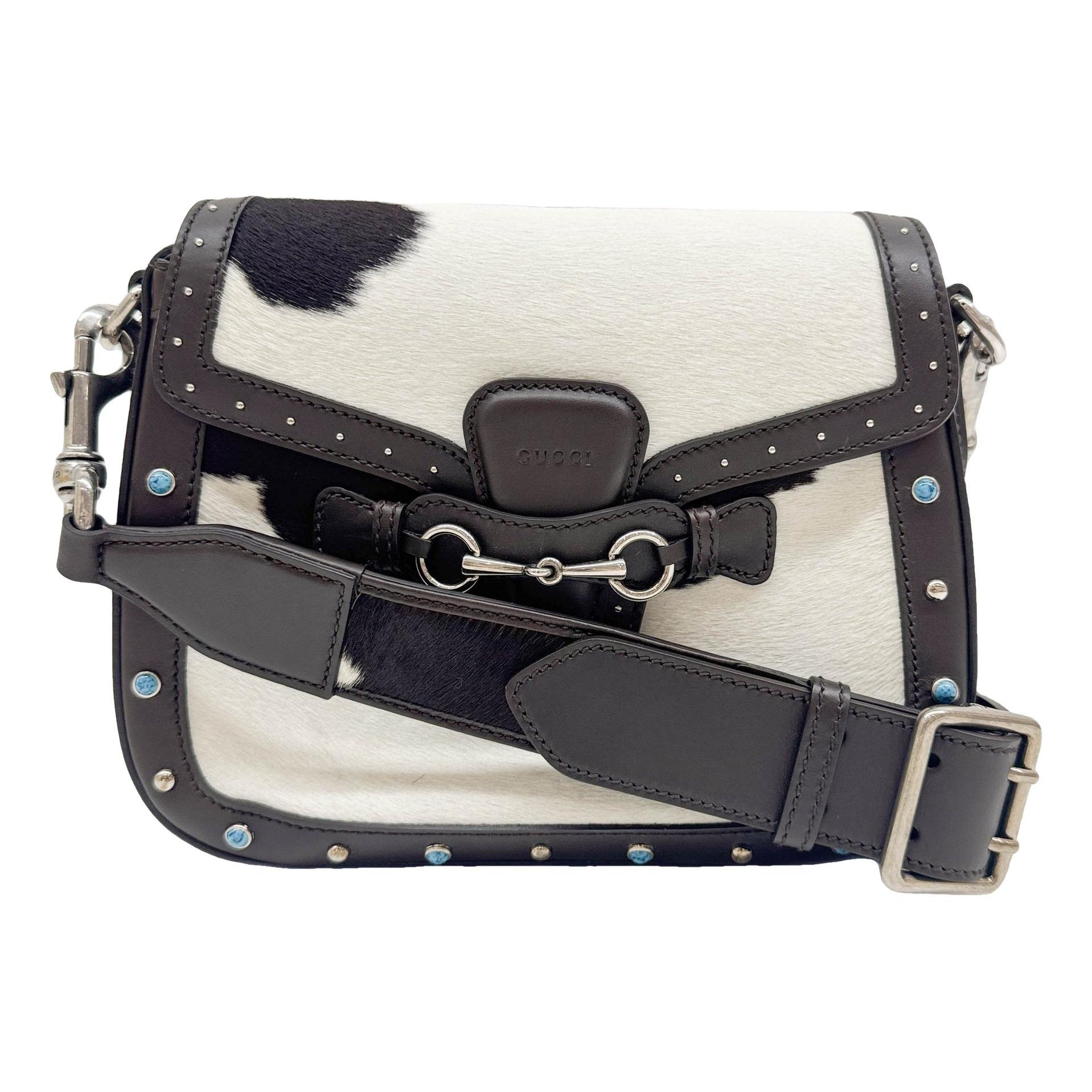 Lady Web pony-style calfskin handbag