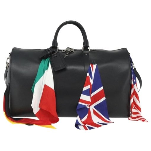 Keepall leather travel bag