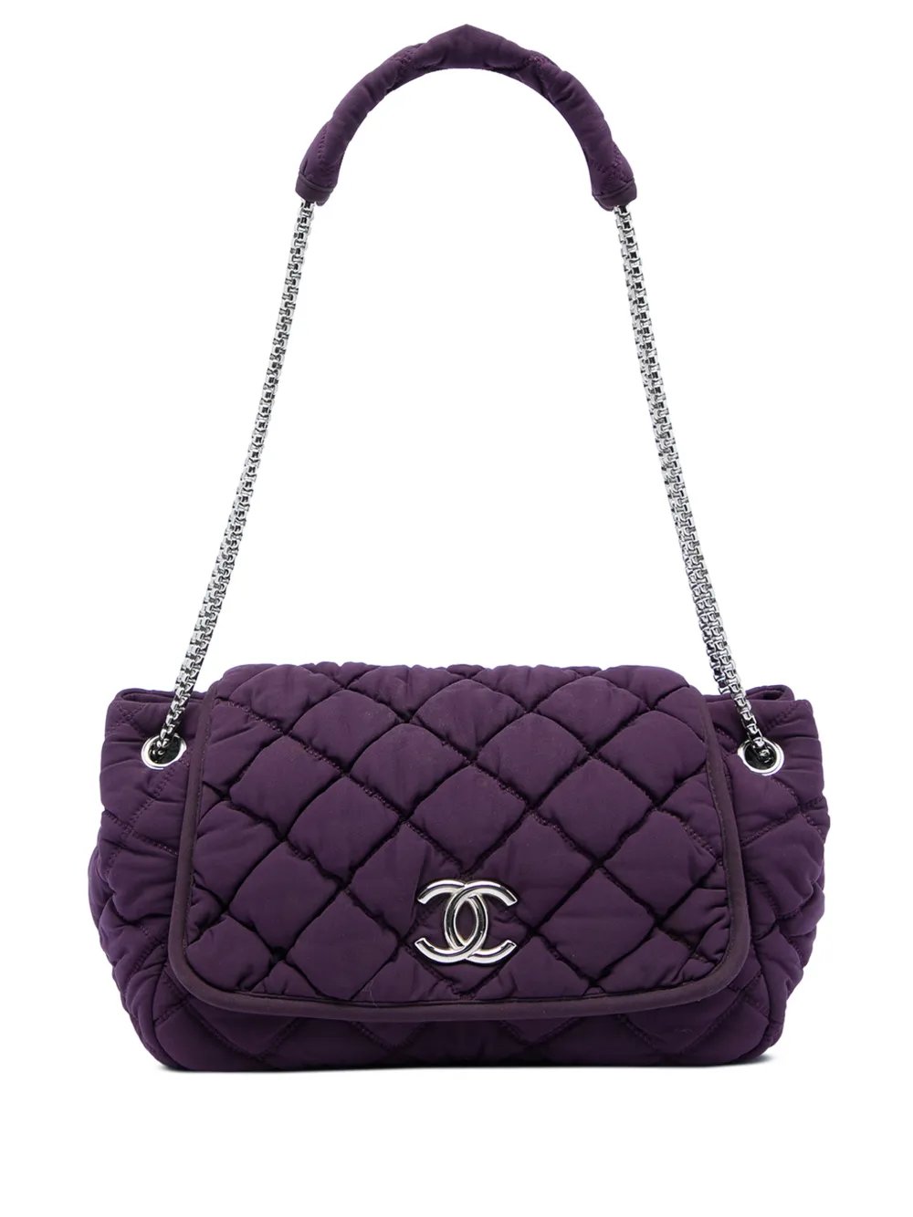 2008-2009 Nylon Bubble Quilt Accordion Chain Flap shoulder bag