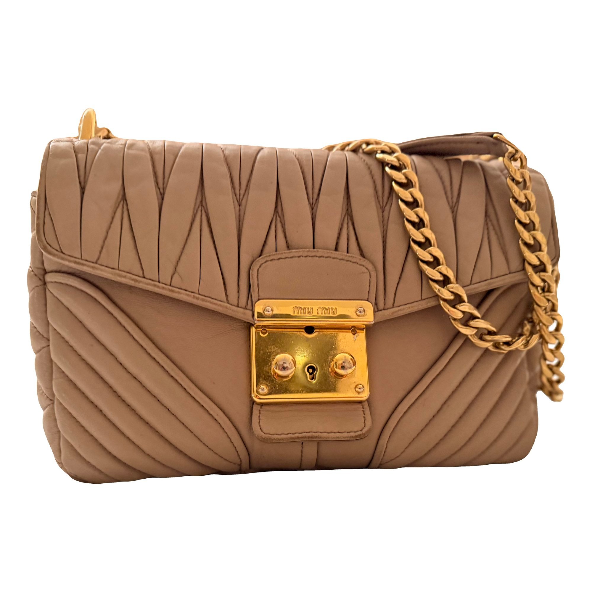 Miu Confidential leather handbag