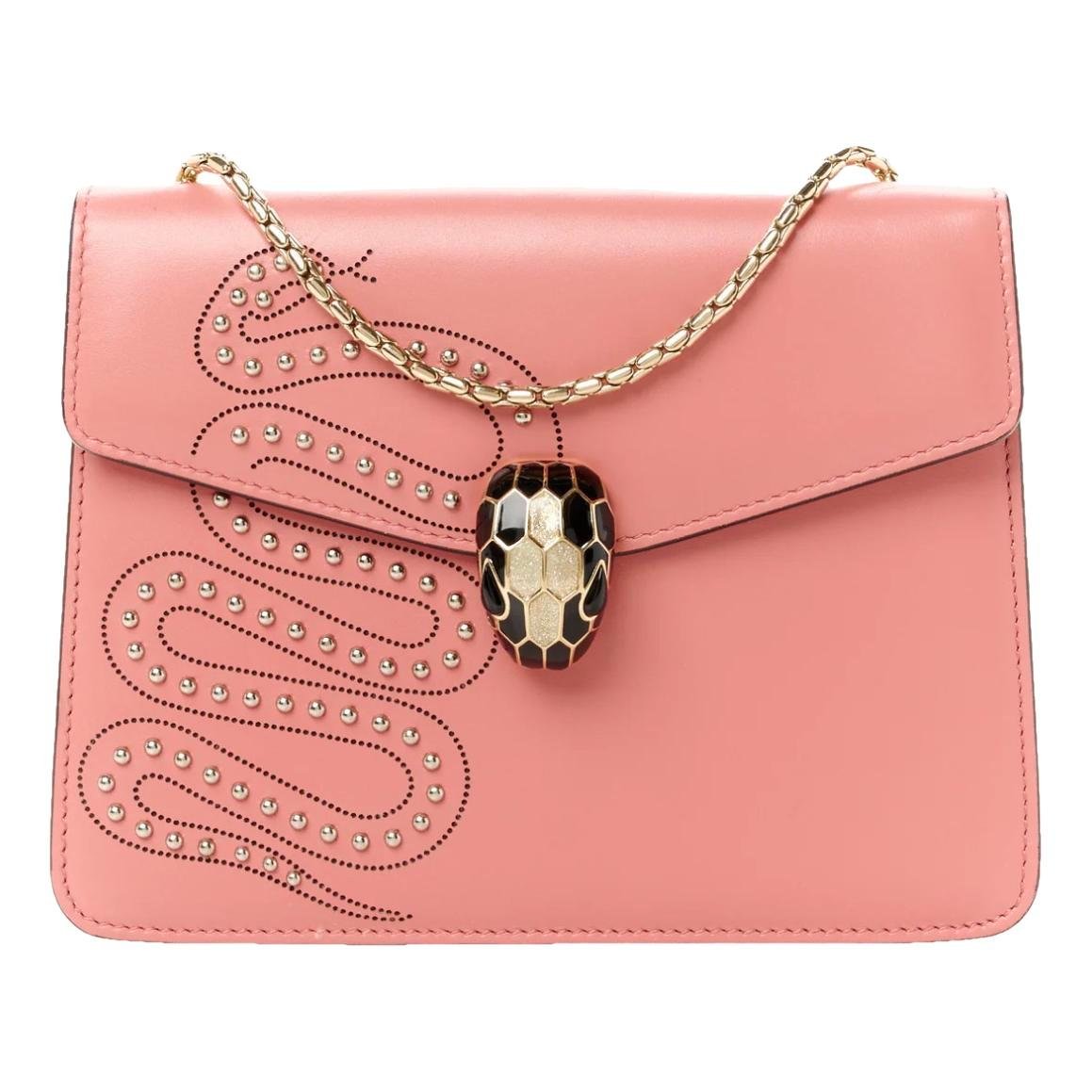 Serpenti leather handbag