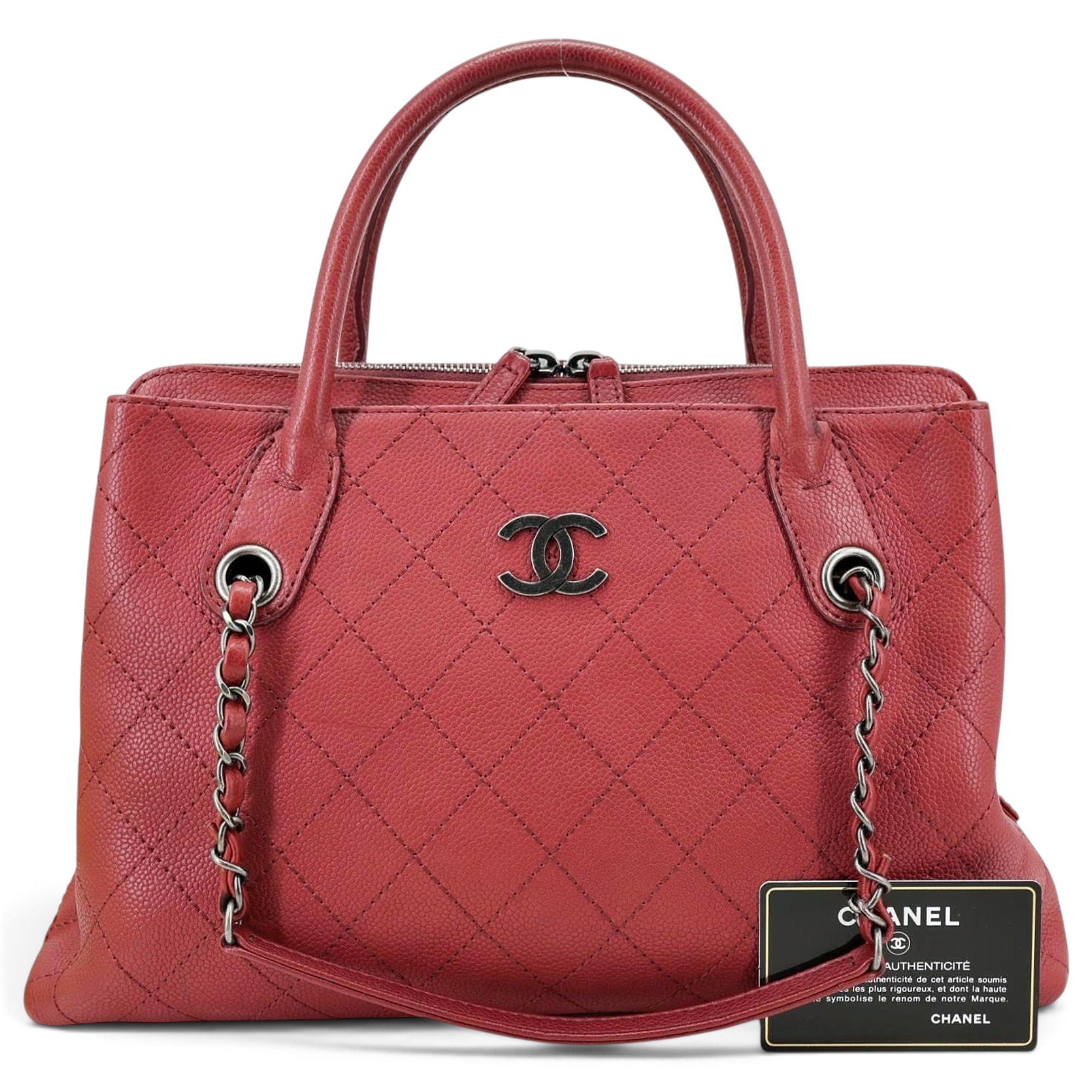 Leather tote