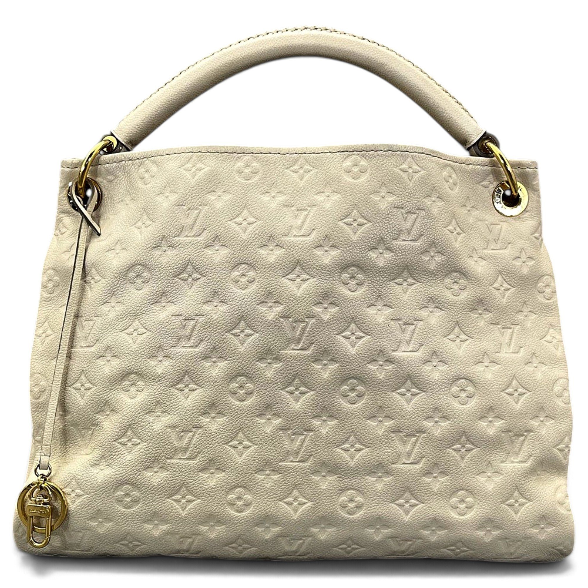 Artsy leather handbag
