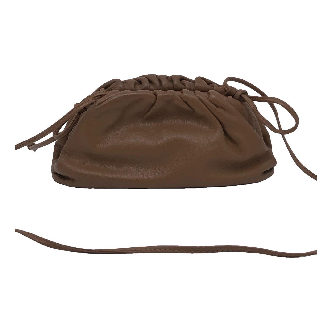 Pouch leather handbag