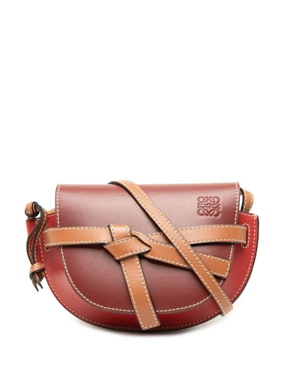 2019 Mini Tricolor Leather Gate crossbody bag