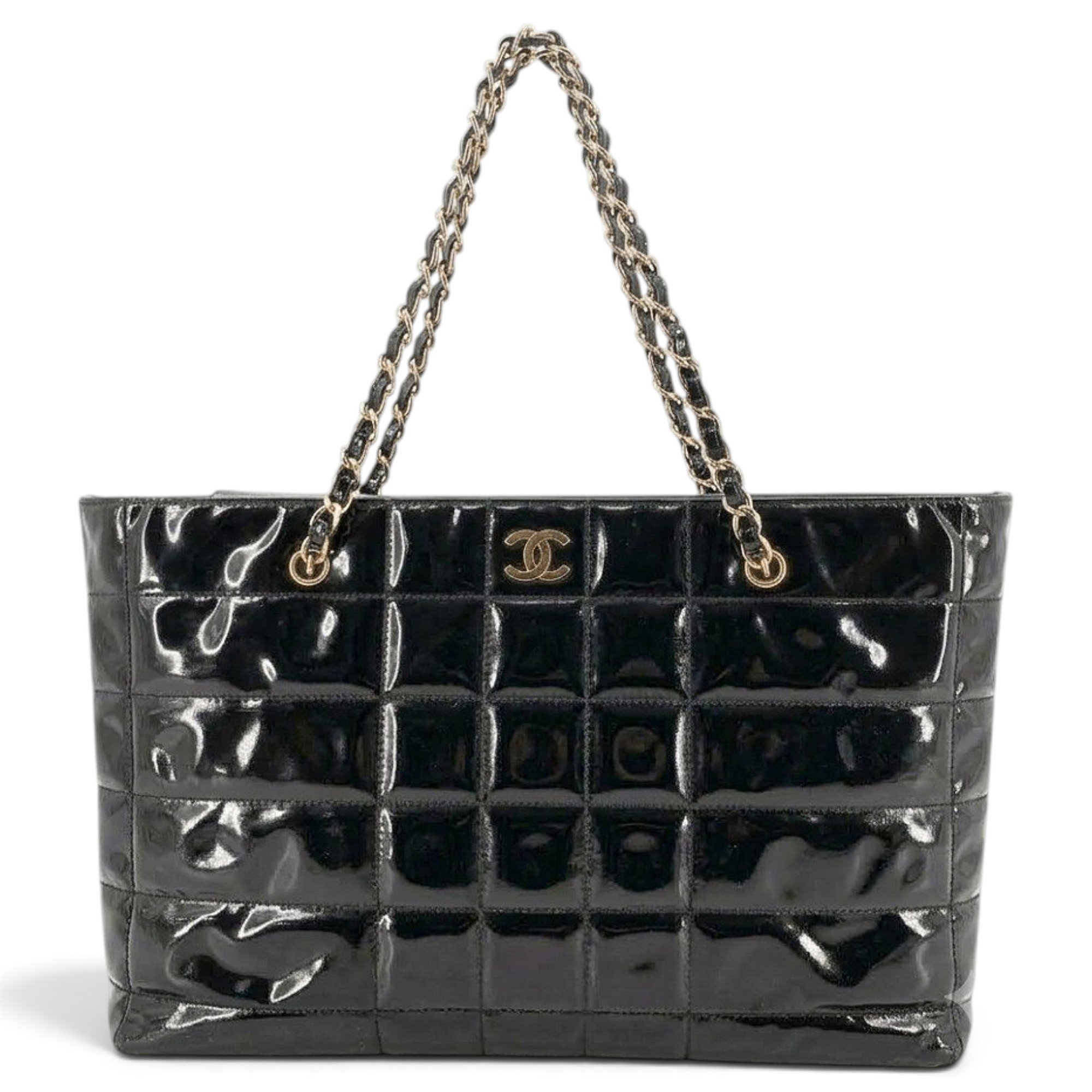 Patent leather handbag