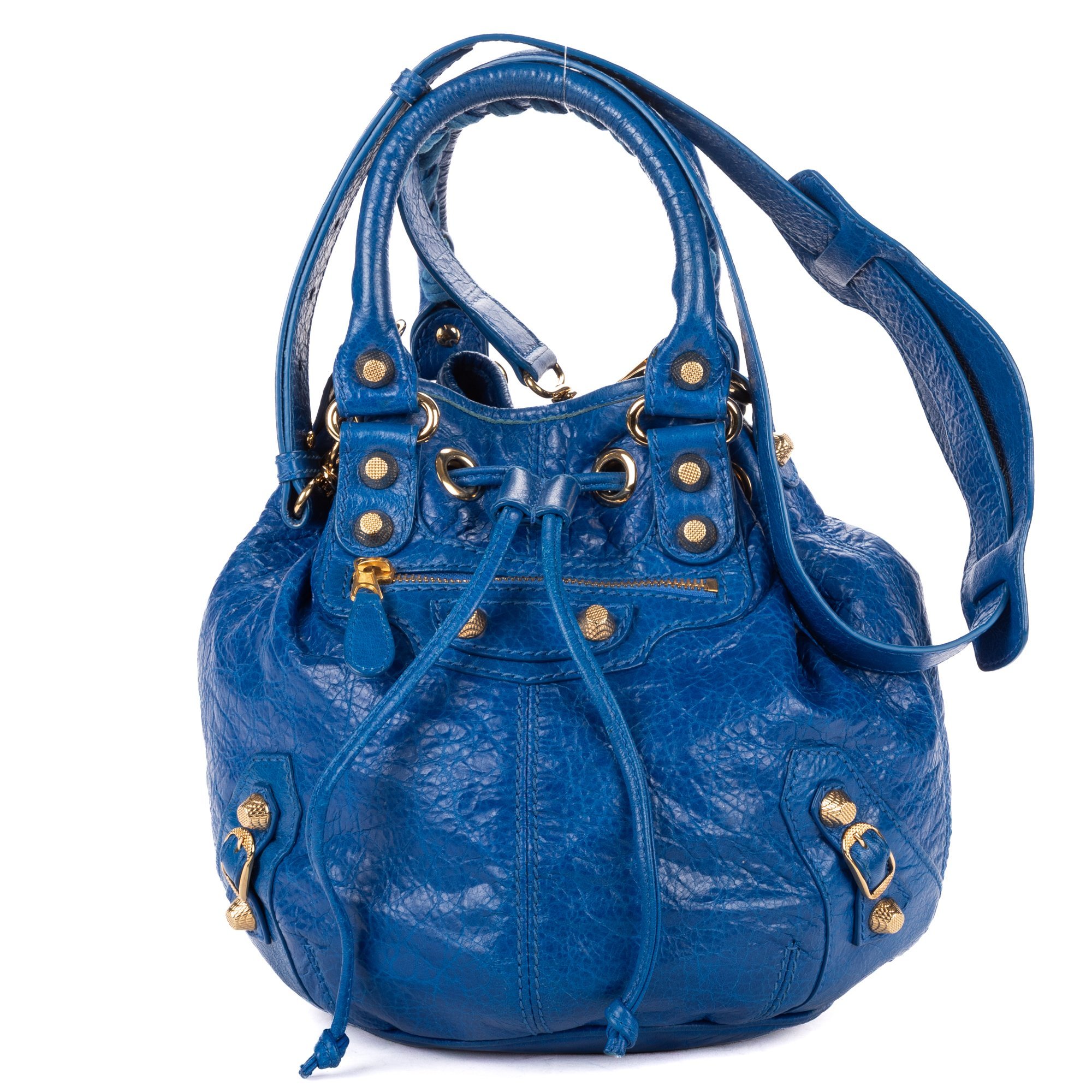 Balenciaga Pompon leather handbag