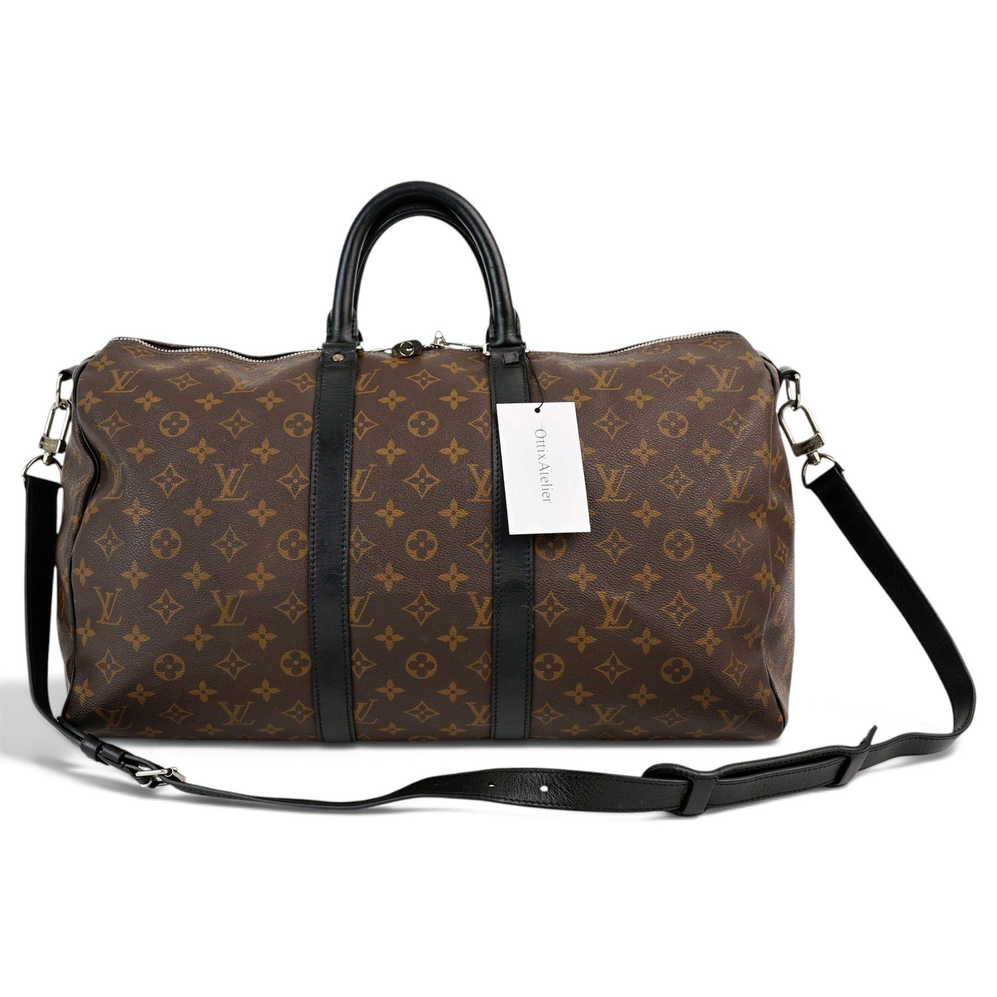Keepall leather travel bag