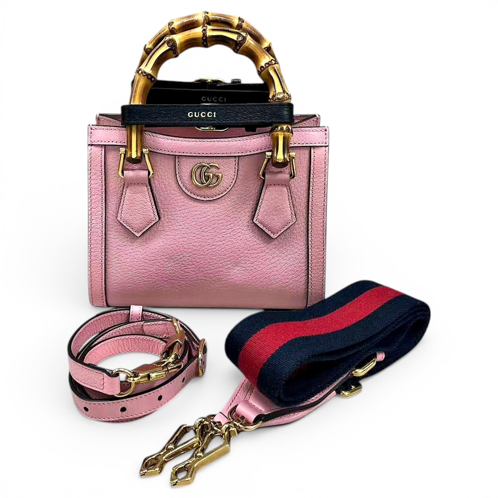 Diana Bamboo leather handbag