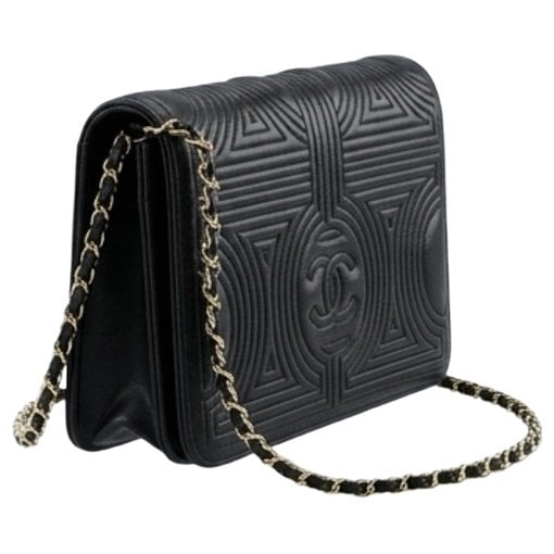 Vintage CC Chain leather tote