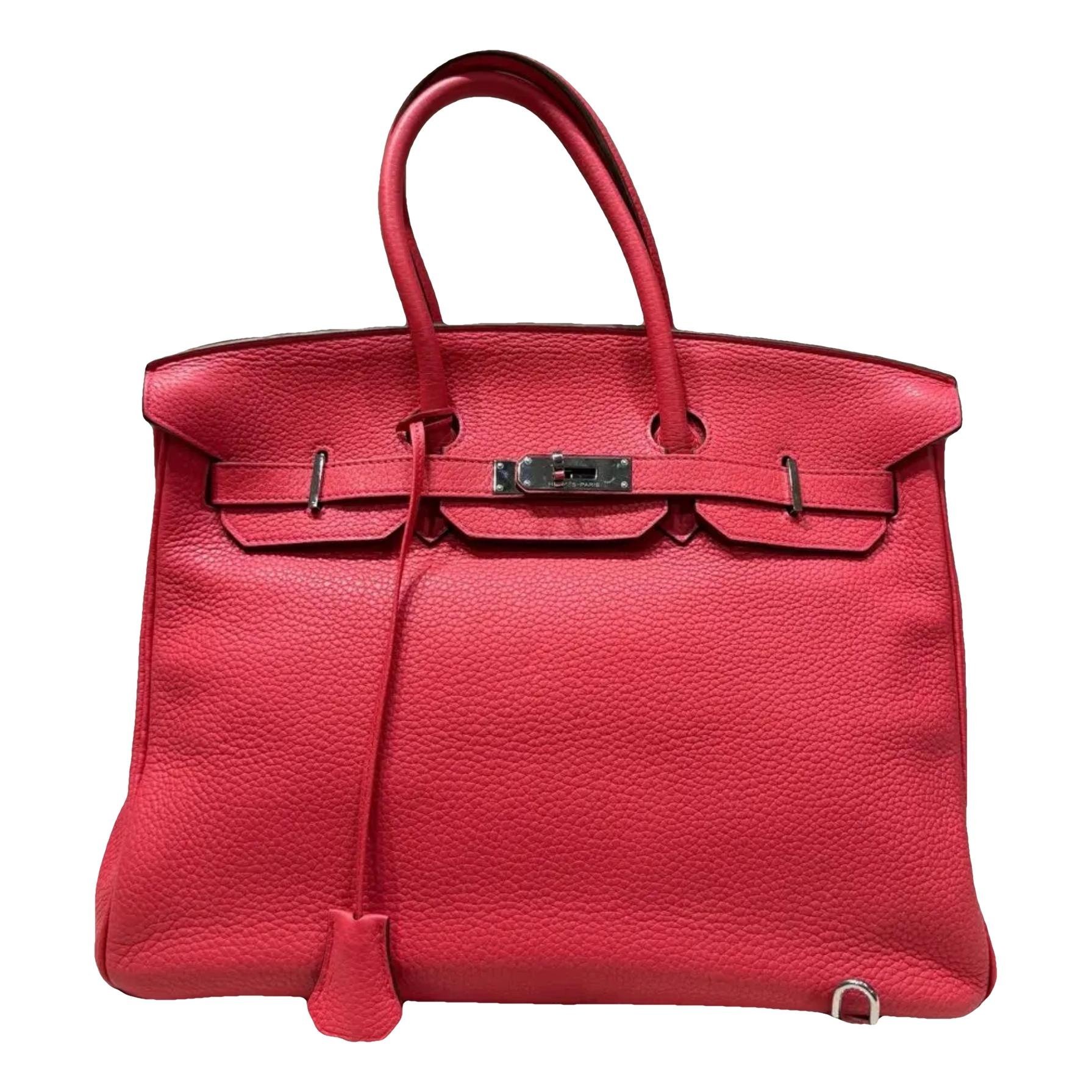 Hermes Birkin 35 Handbag Togo Leather