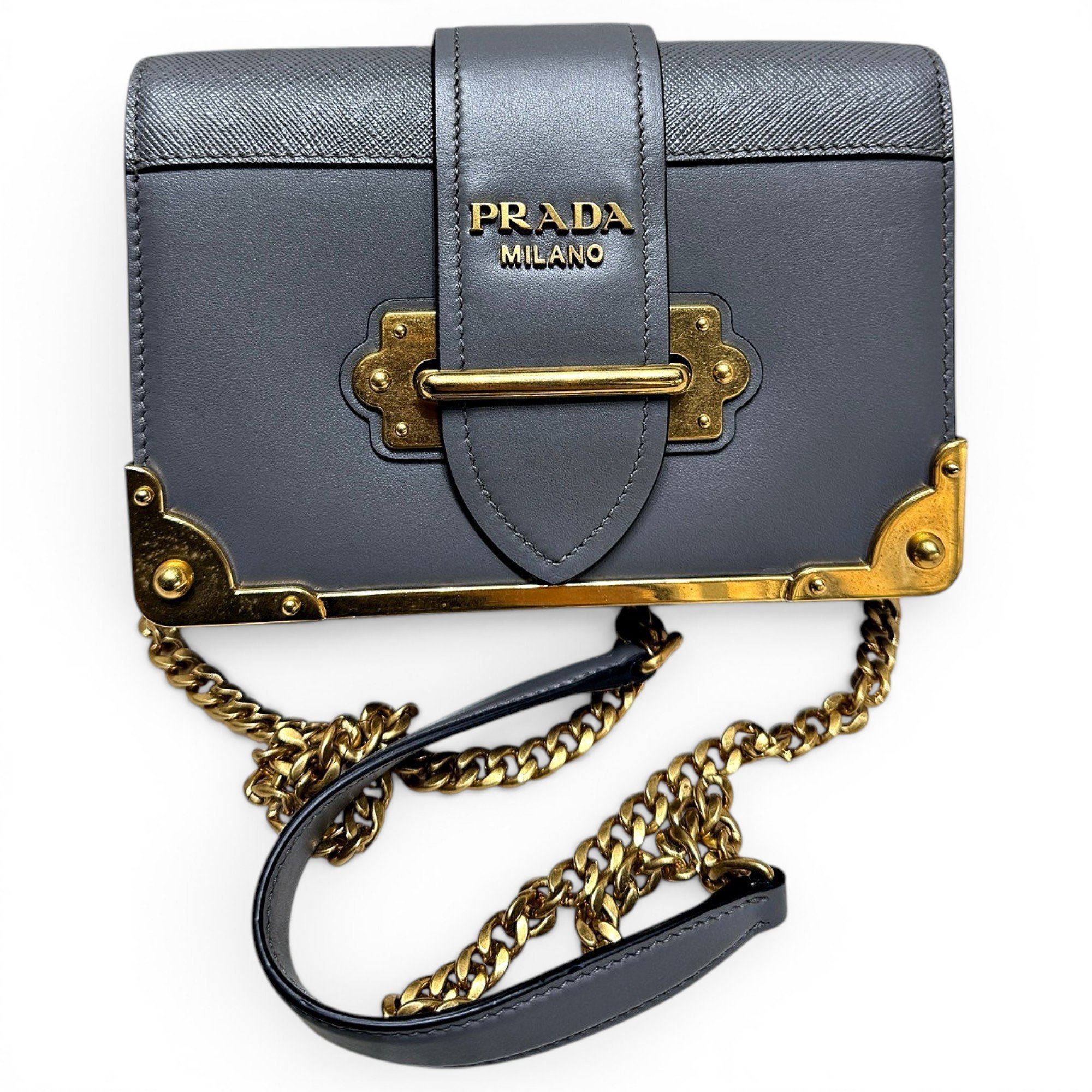 Cahier leather handbag