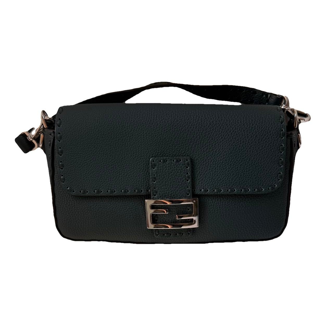 Baguette leather handbag