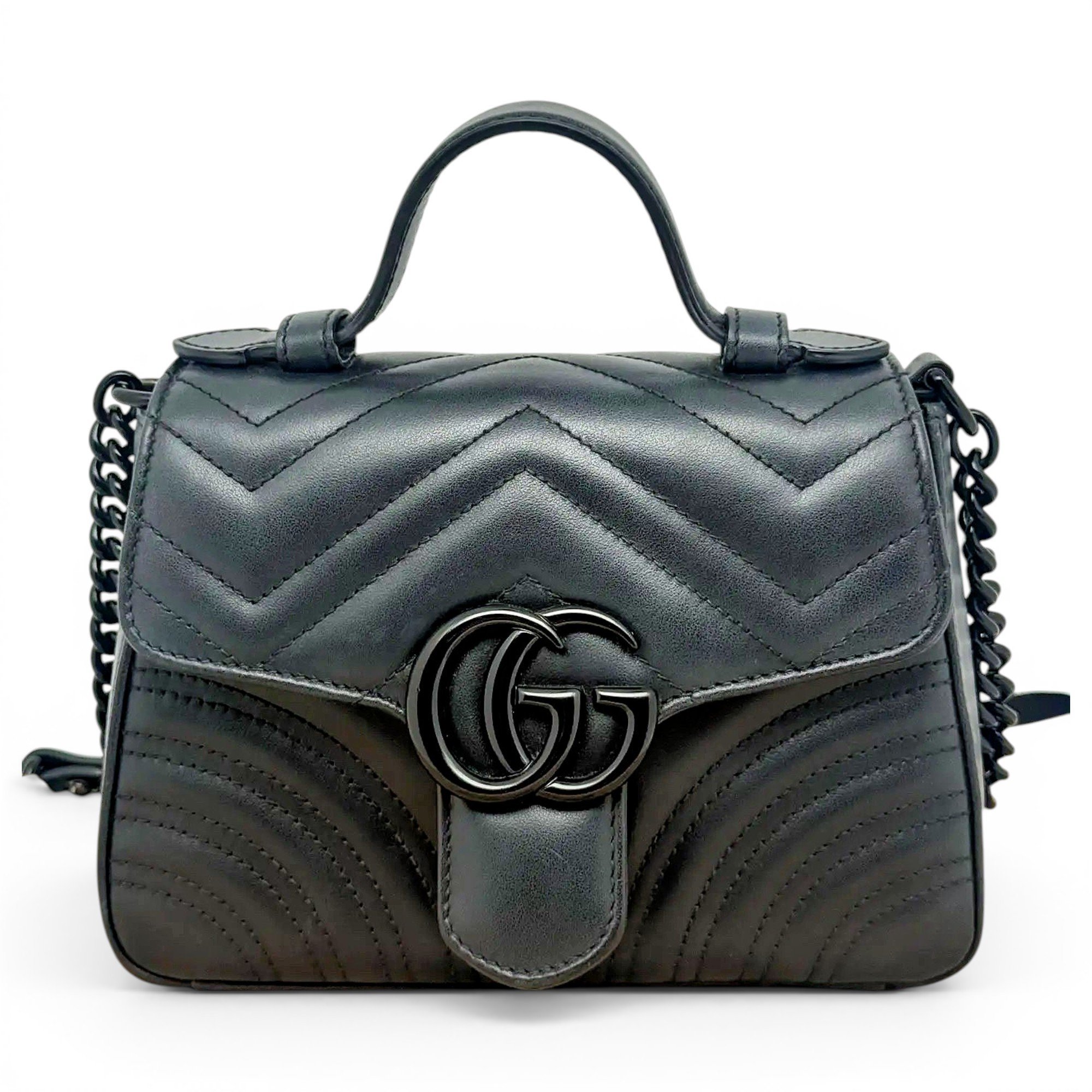 GG Marmont Flap leather handbag