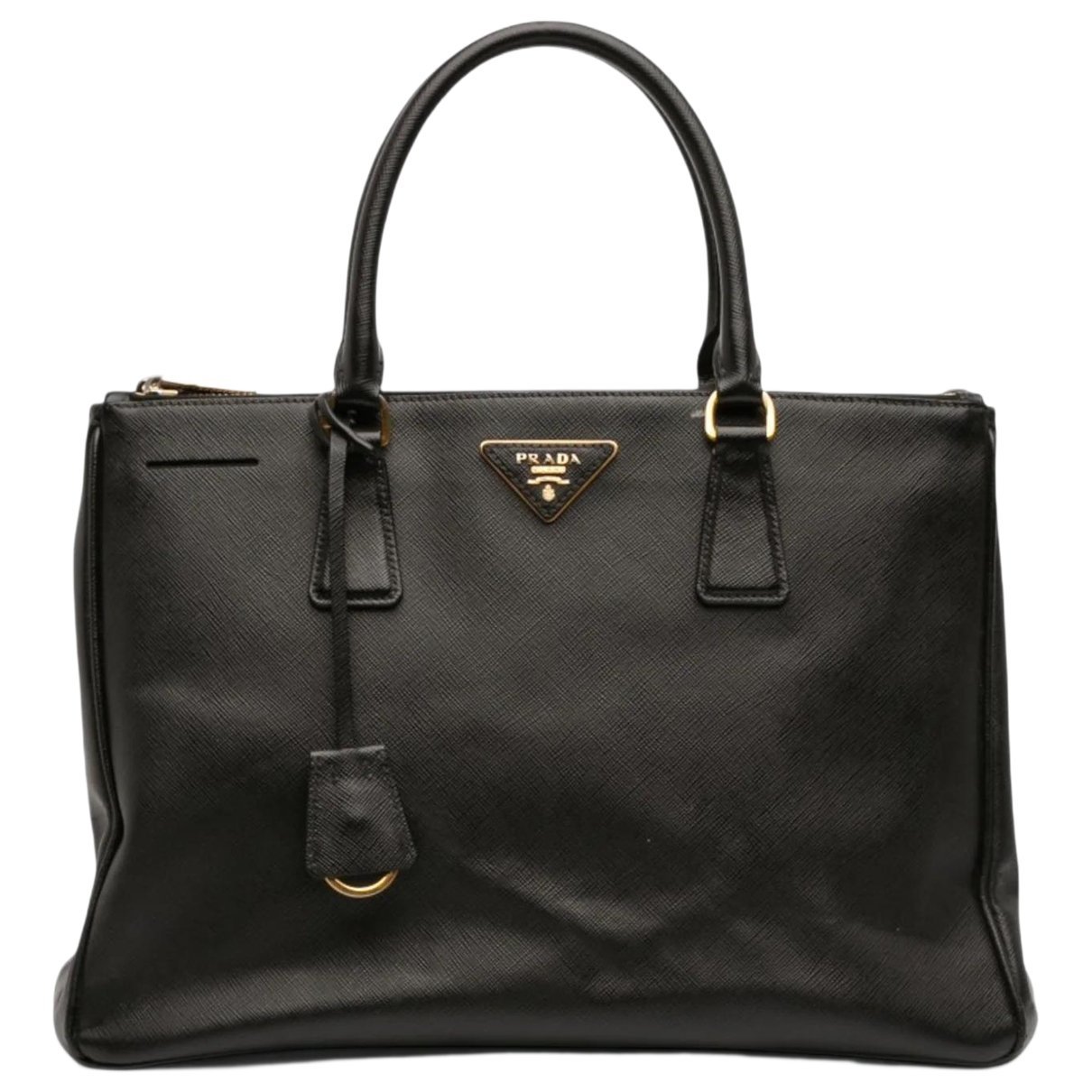 Double leather satchel