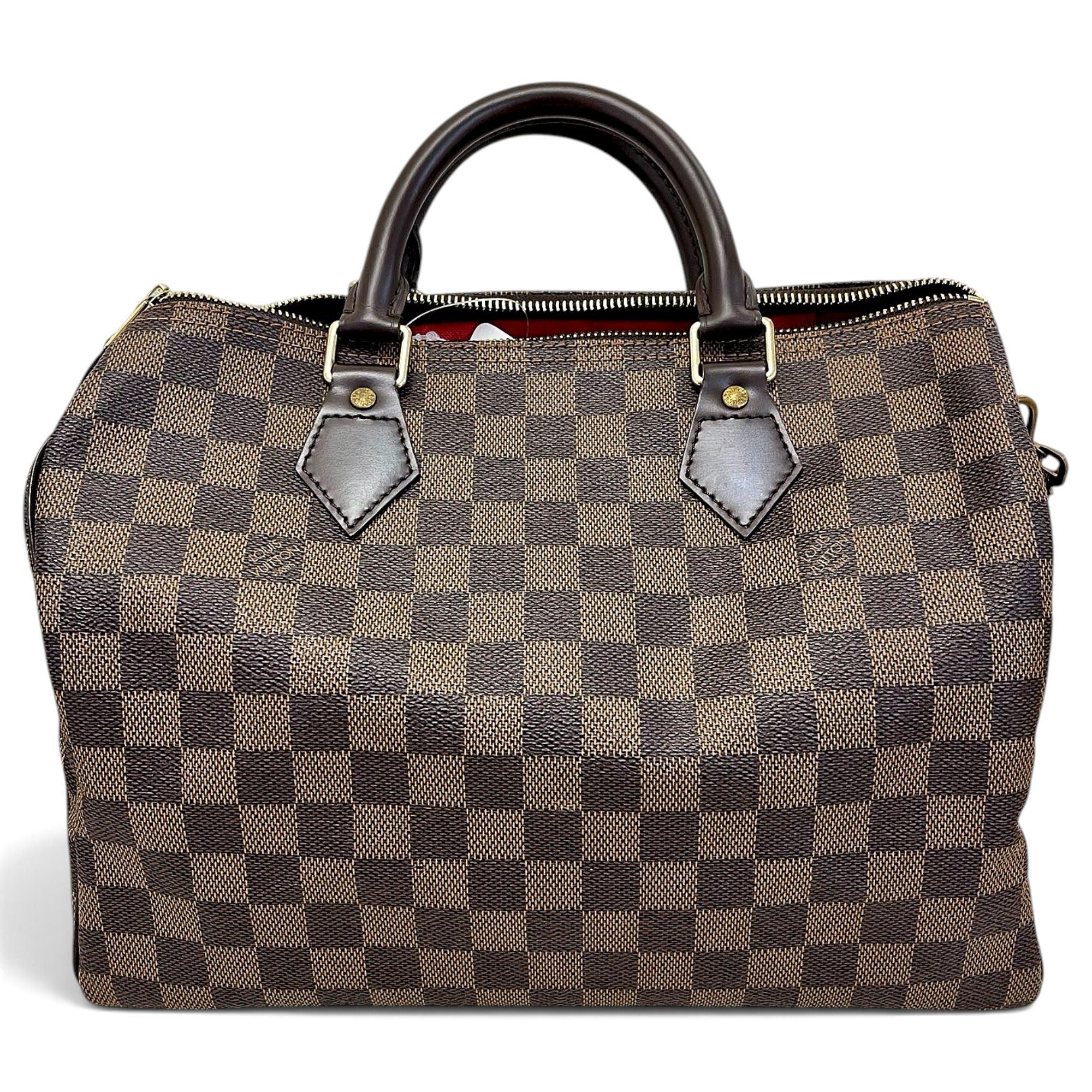 Speedy leather bowling bag