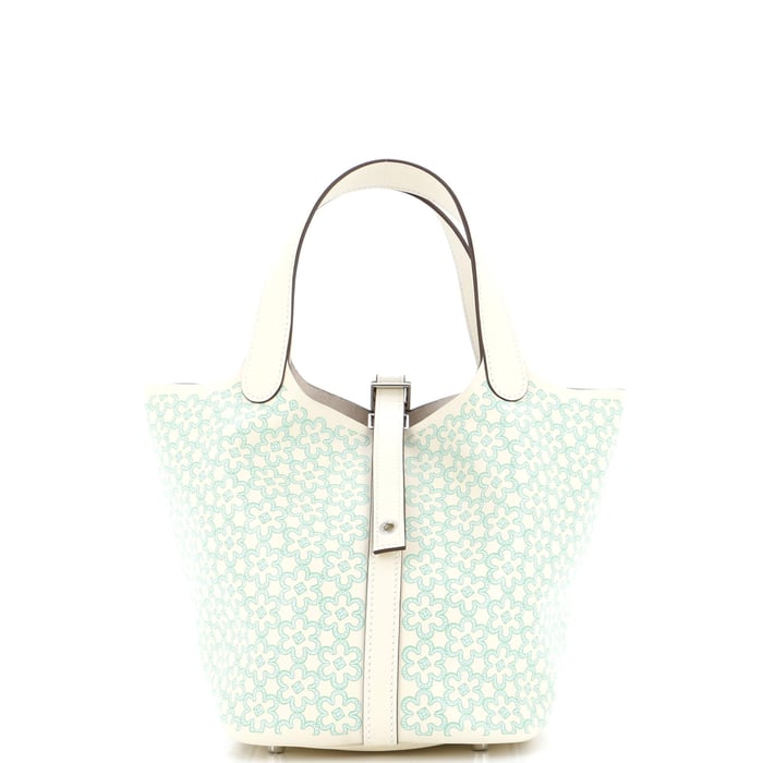 Hermes Picotin Lock Bag Lucky Daisy Printed Swift PM