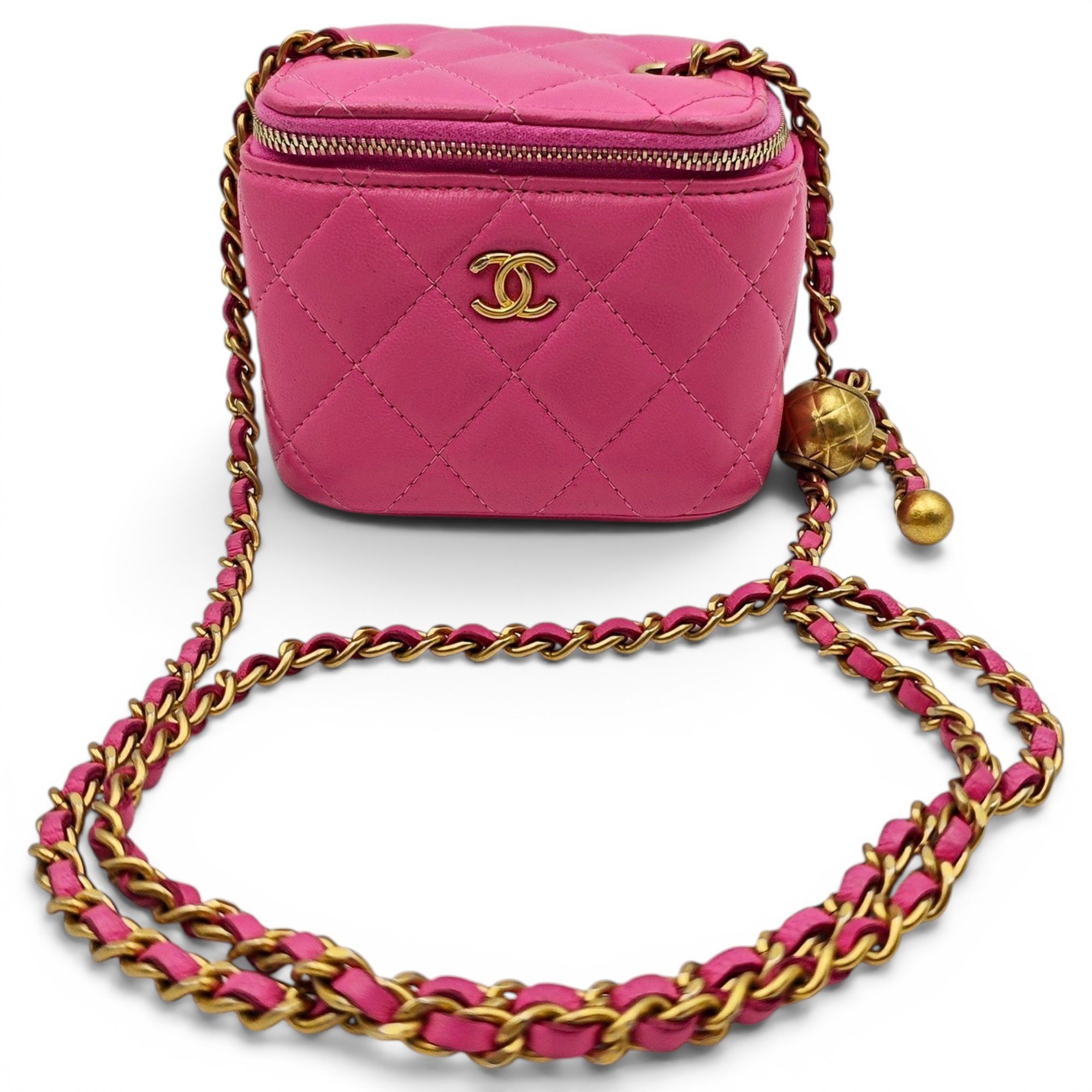Trendy CC Vanity leather handbag