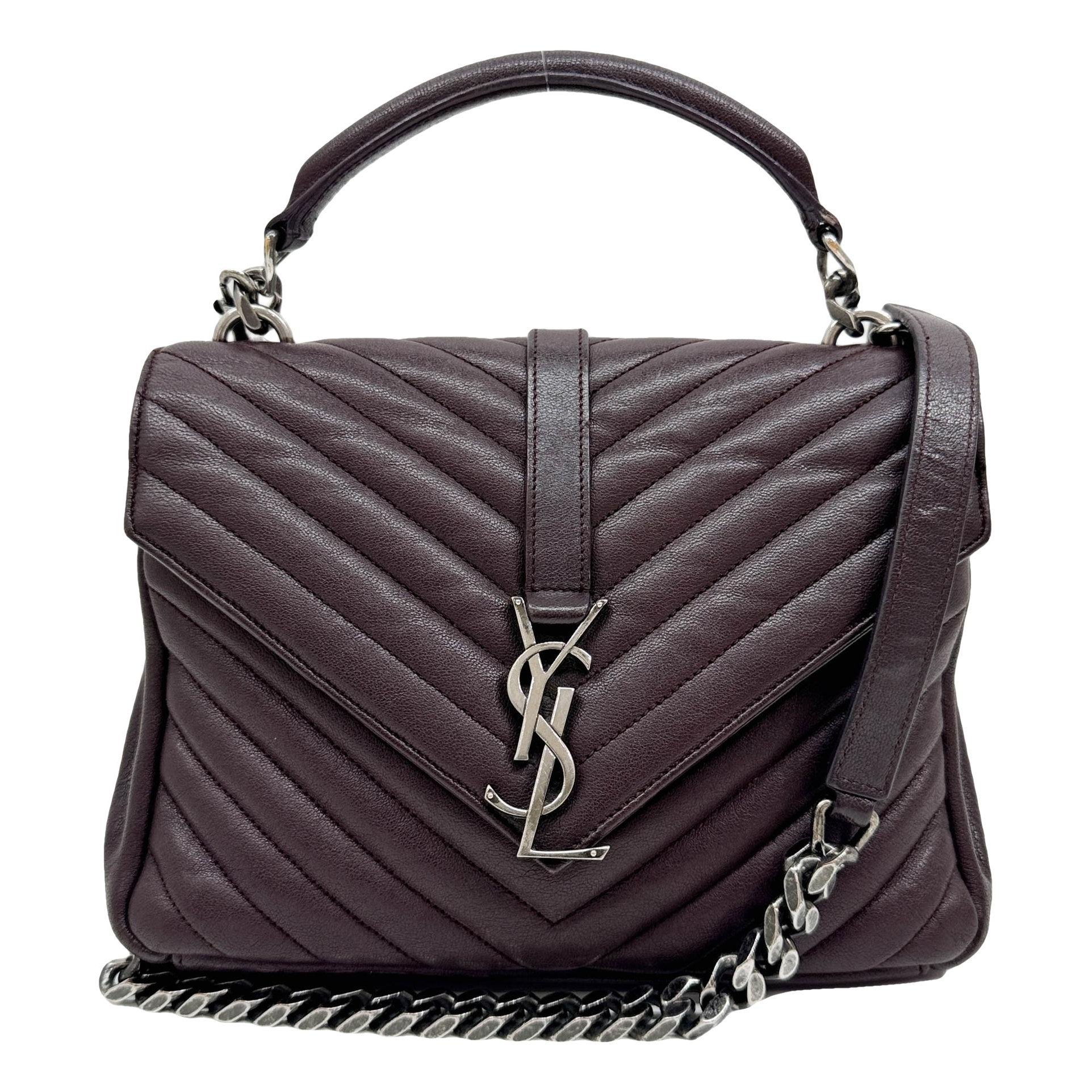 Collége monogramme leather handbag