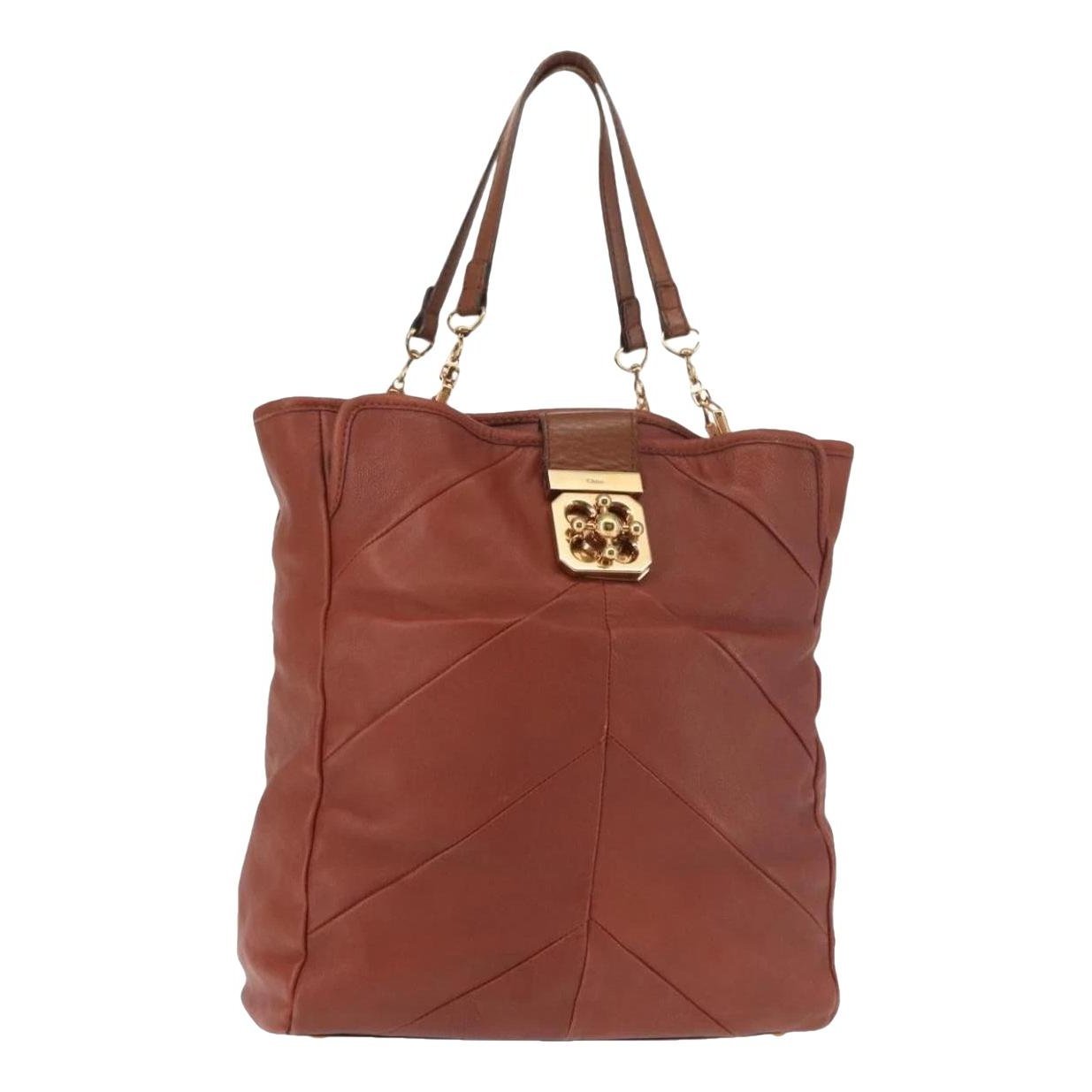 Leather tote