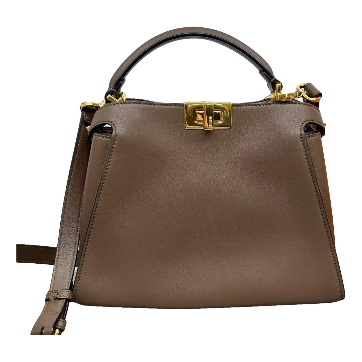 Peekaboo leather handbag