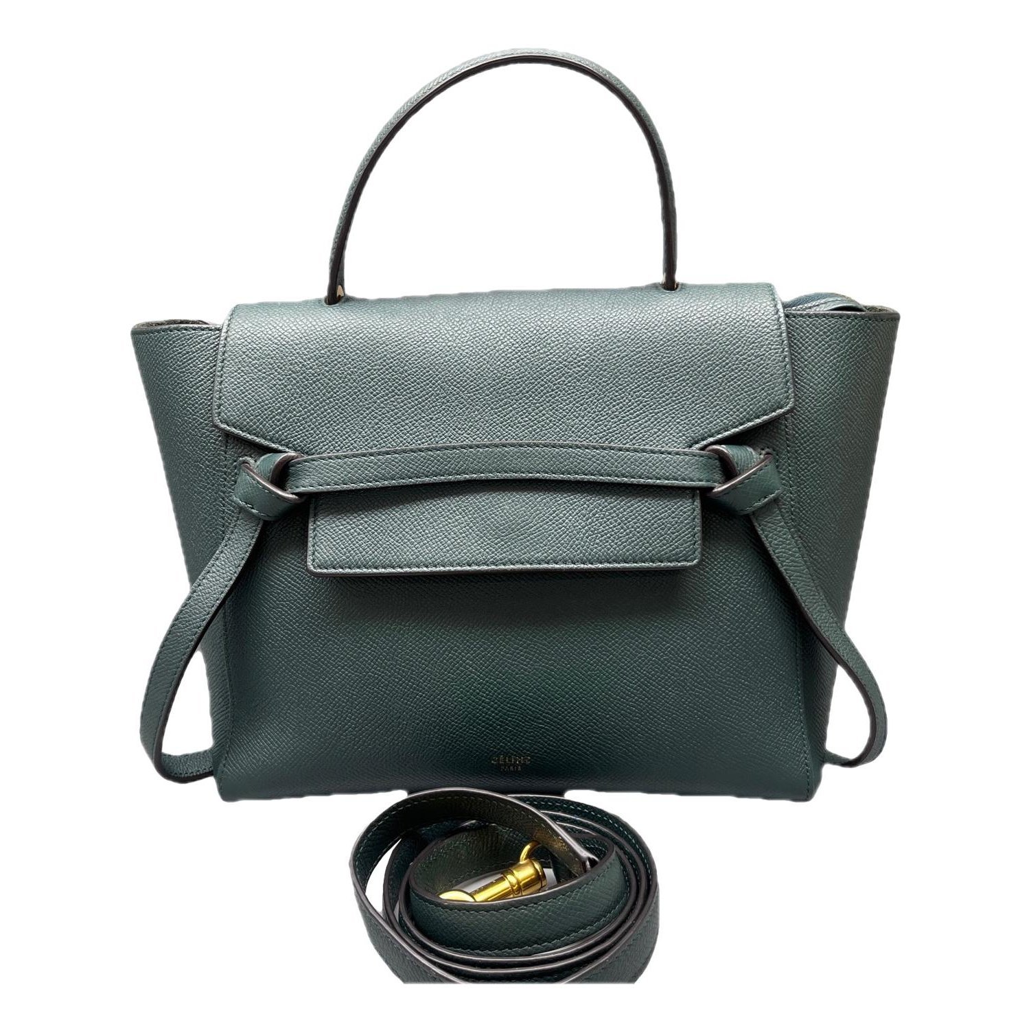 Belt leather handbag