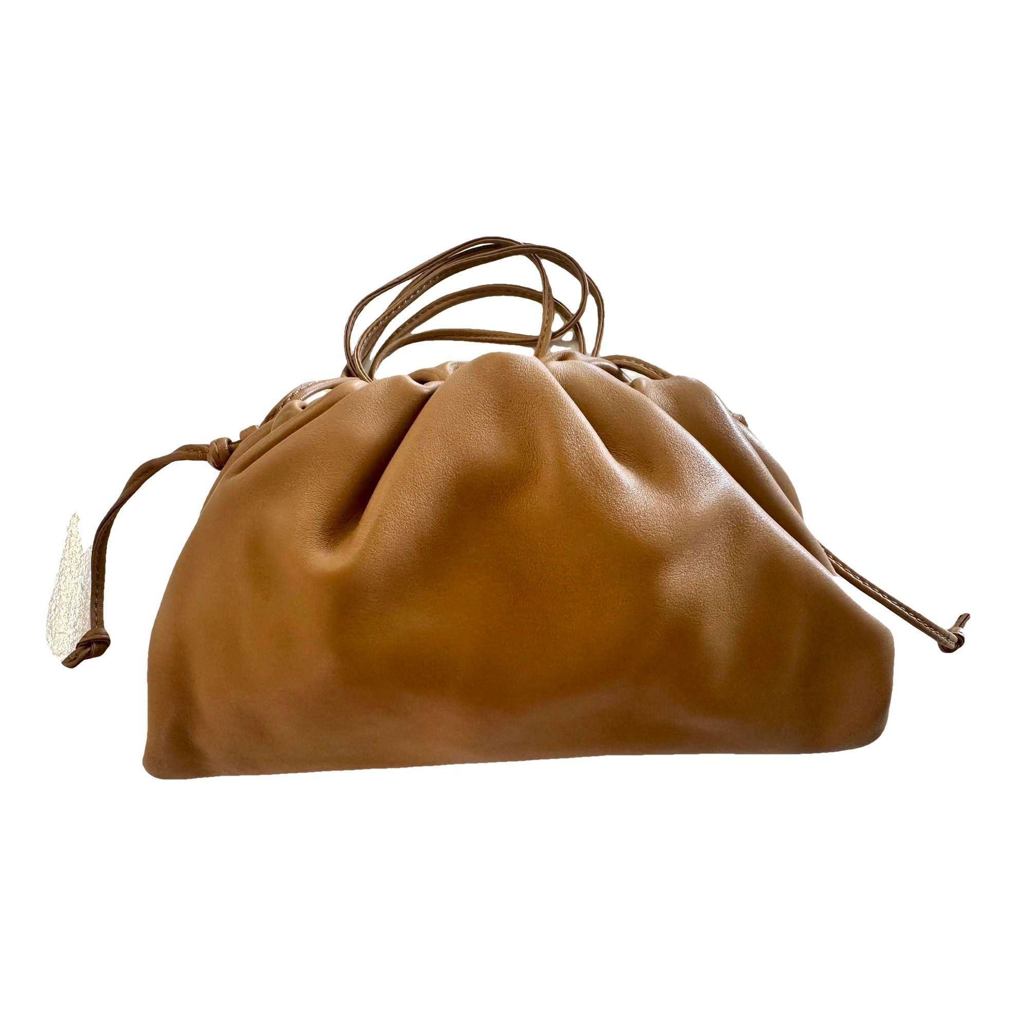 Pouch leather clutch bag