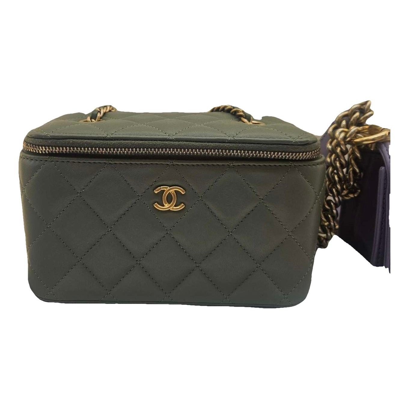 Trendy CC Vanity leather crossbody bag