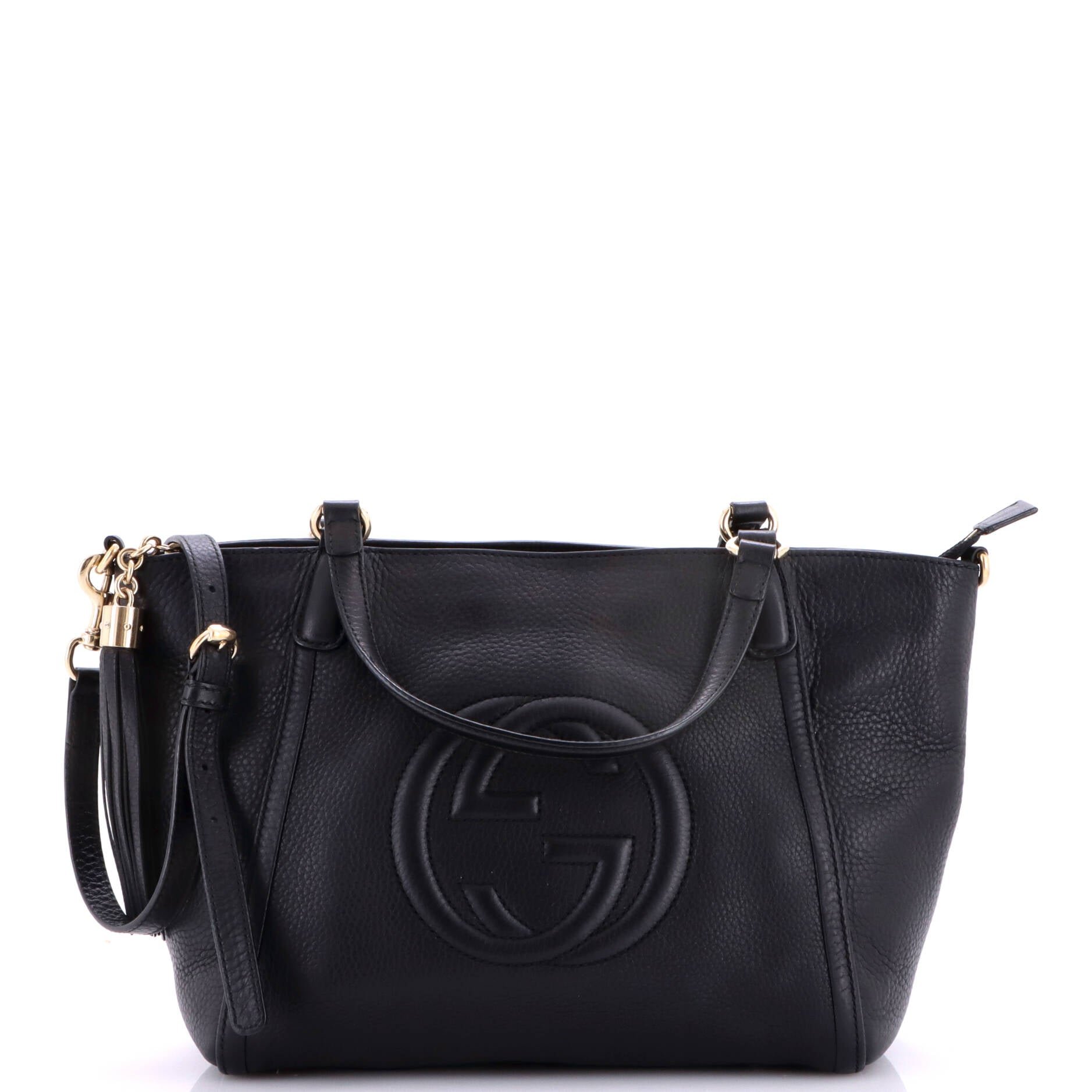 Soho Convertible Top Handle Bag Leather Small