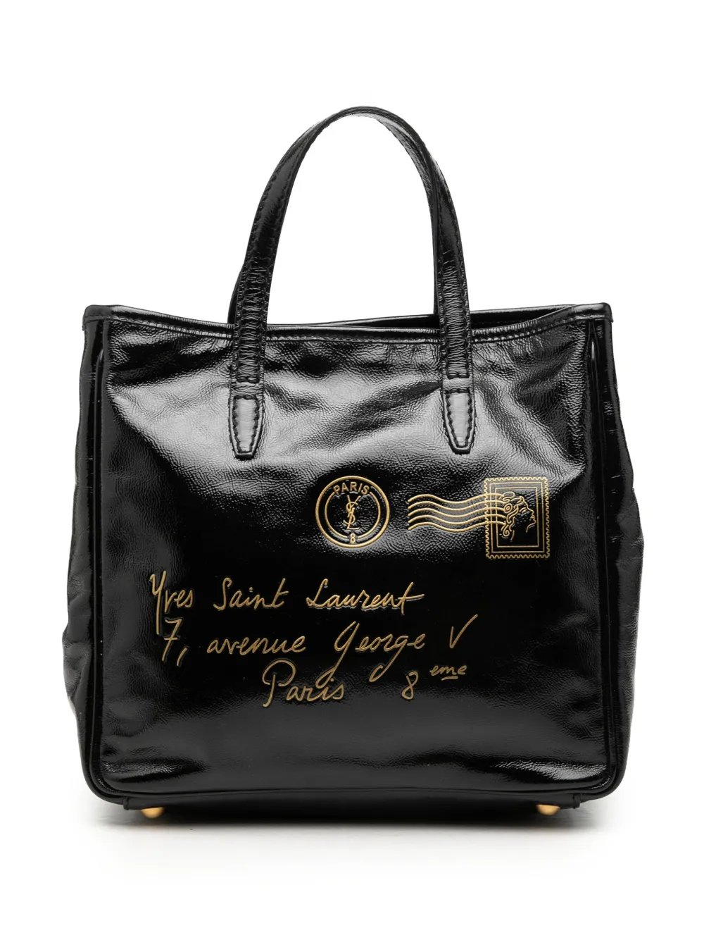 2000-2012 Small Textured Patent Y Mail tote bag