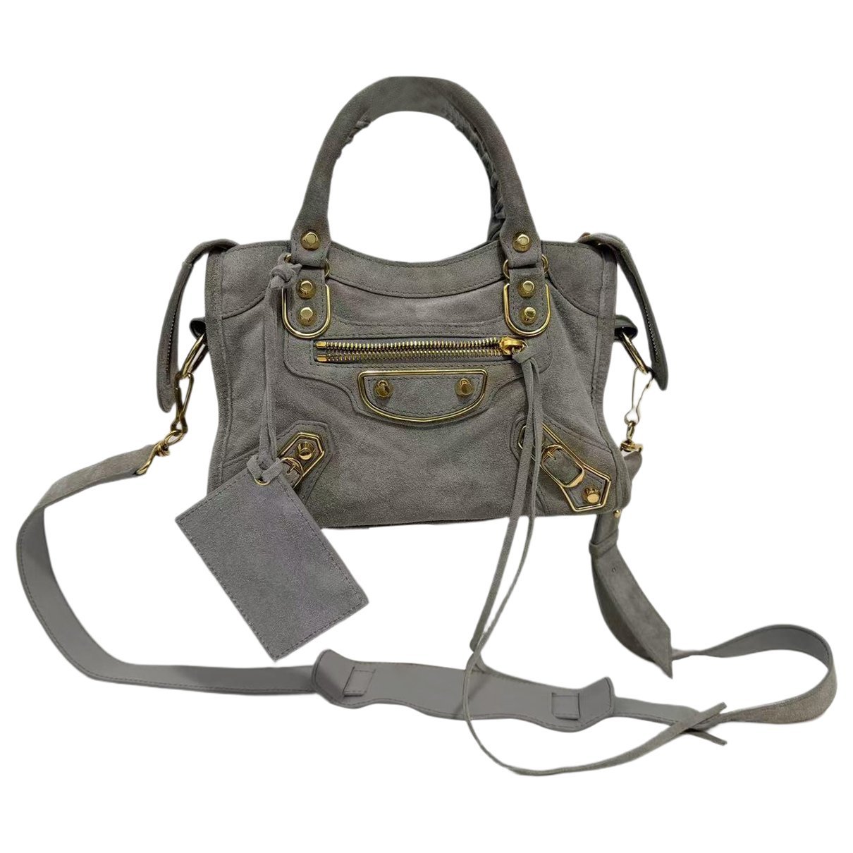 City leather handbag