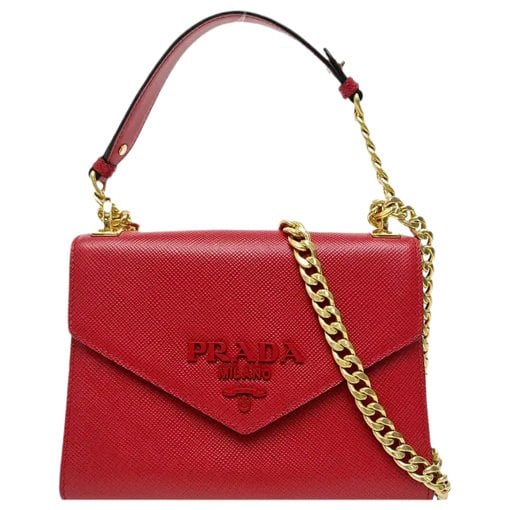 Monochrome leather handbag