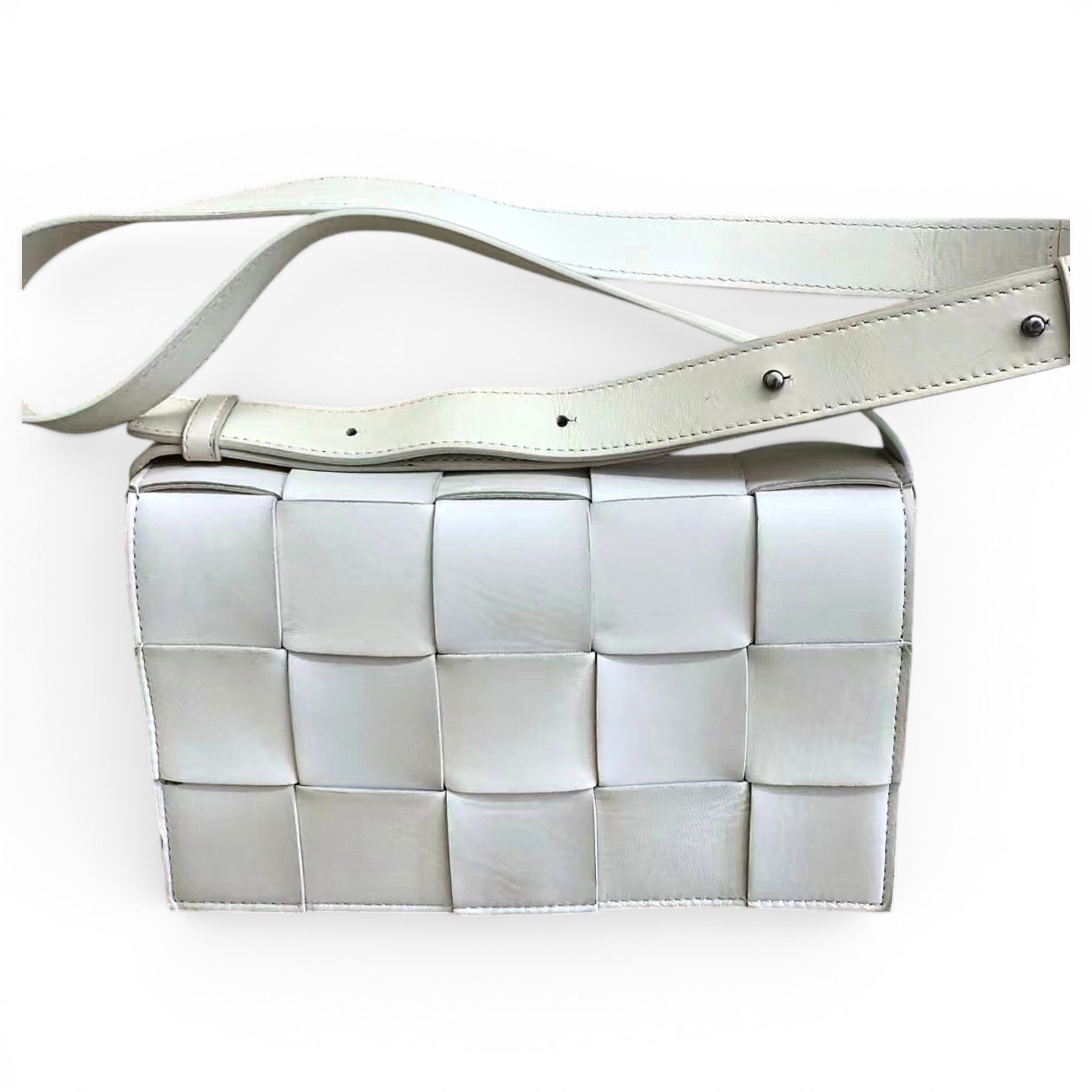 Cassette leather handbag