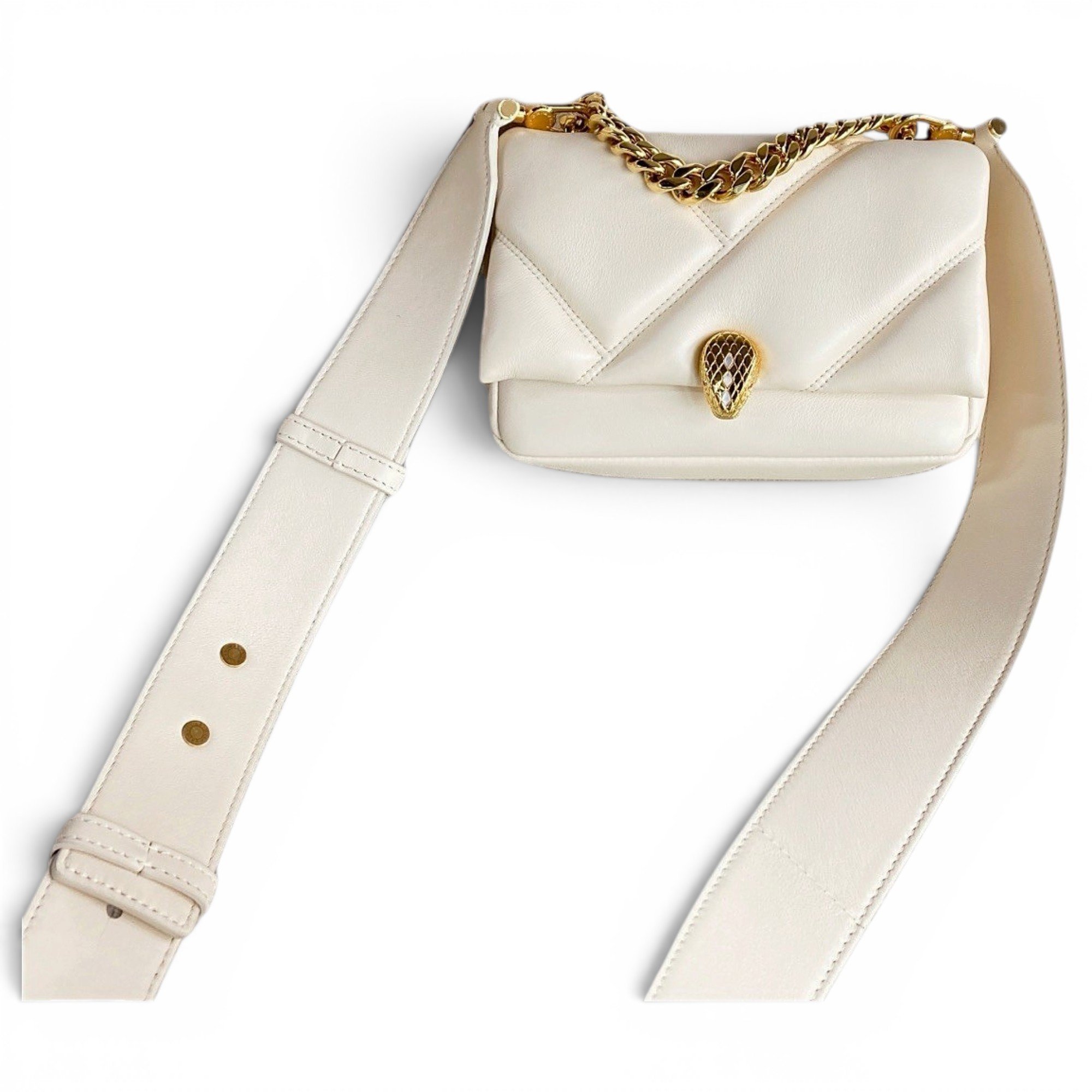 Serpenti leather handbag